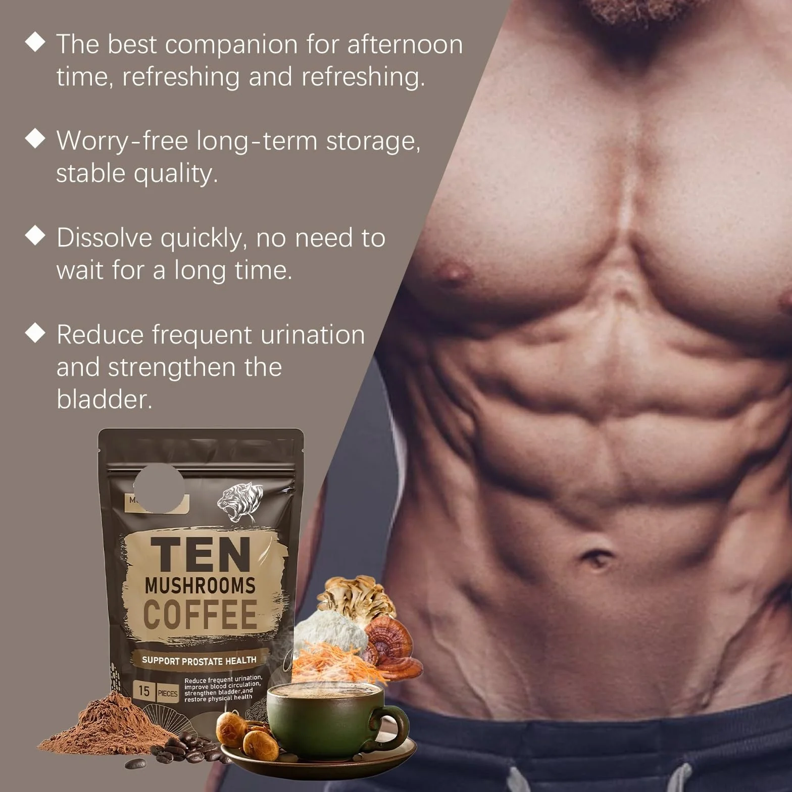 Café Premium for Hommes: Dynamisez Votre Journée Et Boostez Votre Vitalité(3PCS)