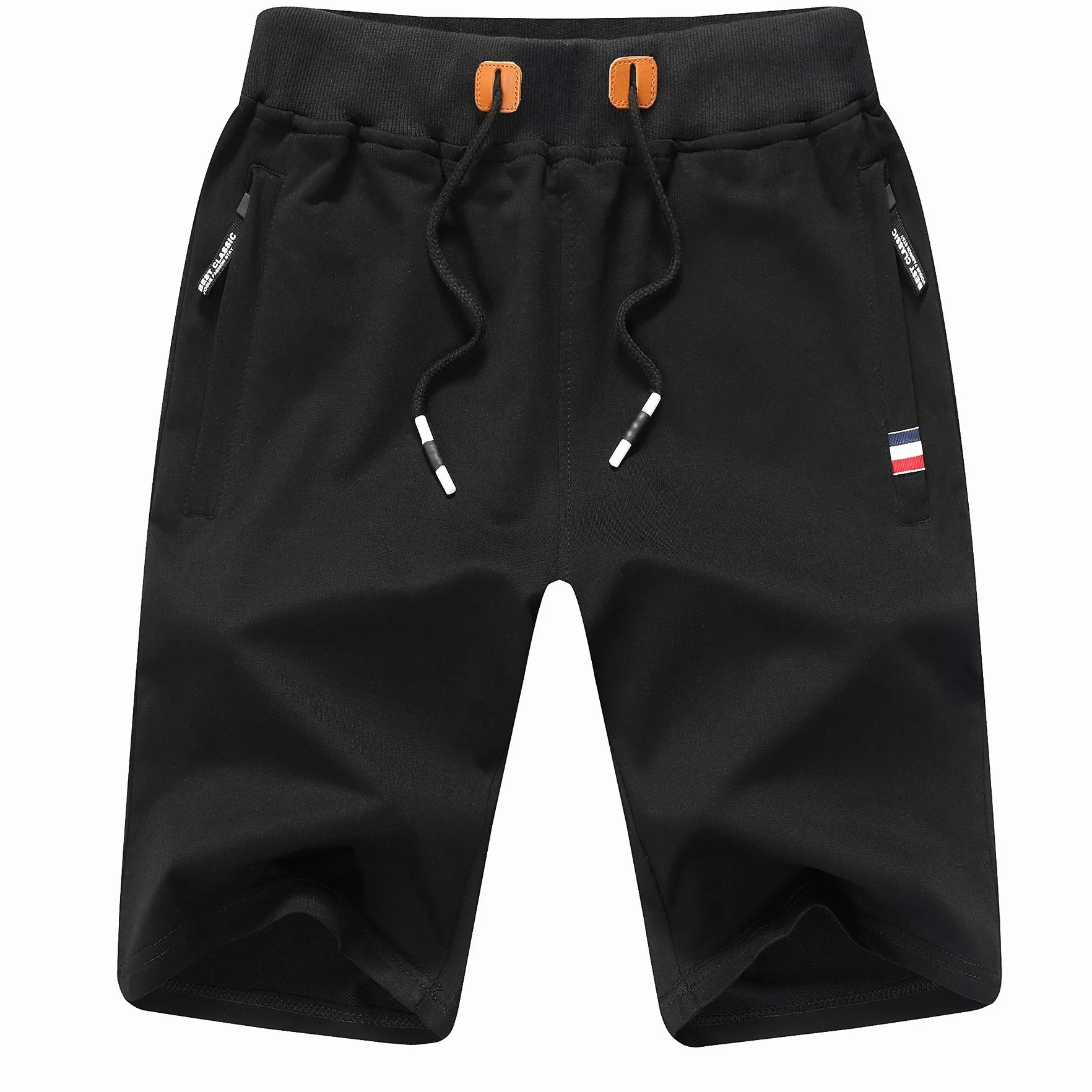 ZOXOZ Short Jogging Homme Coton Poches Zippées