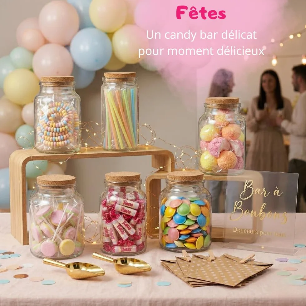 Bonbons d’Enfance 200 pcs | Assortiment Rétro : Colliers & Sucettes dextrose, Pailles & Soucoupes acidulées,Boules Coco | Idée Cadeau Anniversaire et Fête