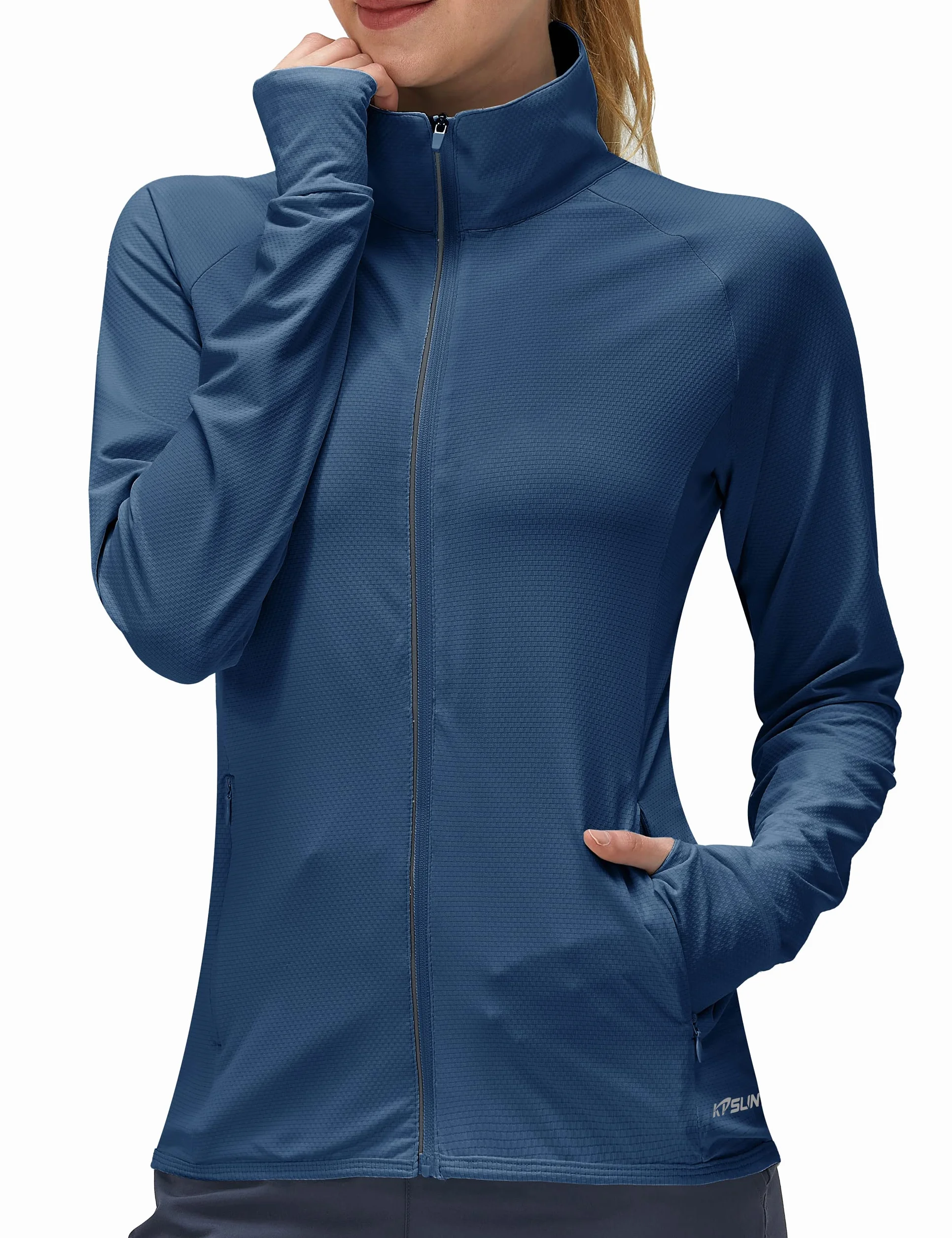 KPSUN Vêtement de protection solaire UPF 50+ à manches longues pour femme T-shirt léger