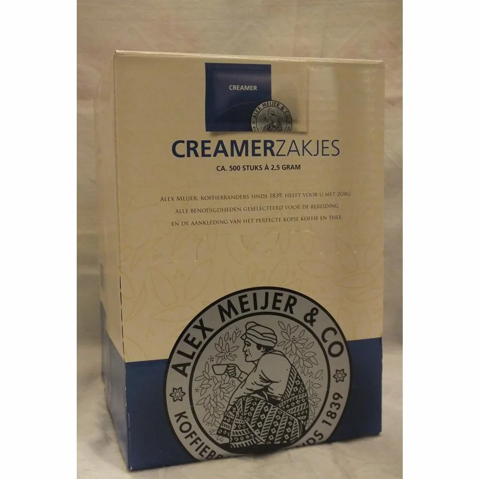 Alex Meijer Sachet de 500 x 2,5 g de crème blanc café/crème