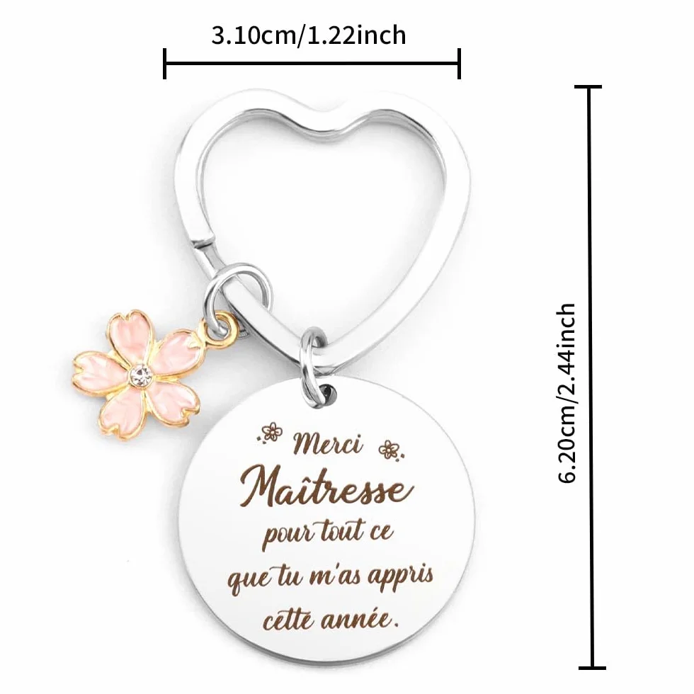 Maitresse D'école Porte Clé Cadeau Atsem Maternelle Fin D'année