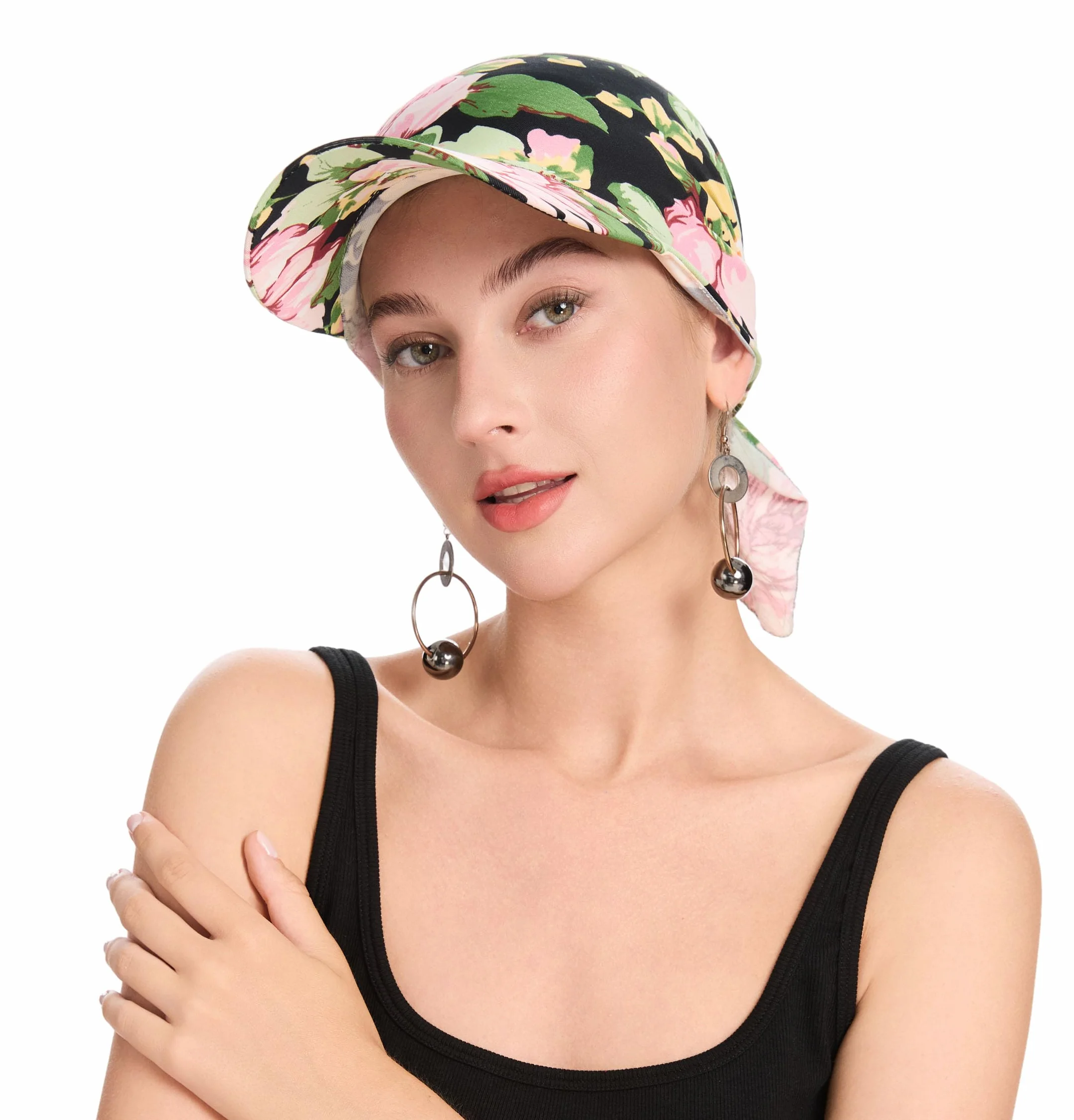 Bonnet d'été Chimio pour Femme avec visière