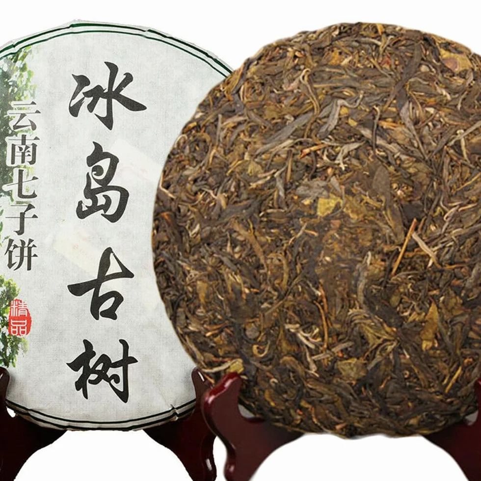 357g Île Vieil arbre Thé Shen Pu-erh Thé Puer cru Thé pressé