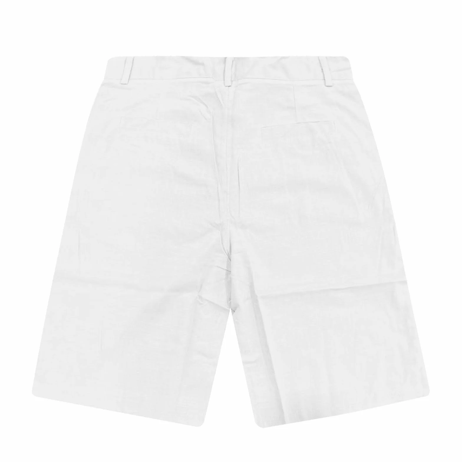 Bermuda Homme Lin Short Pantalon Court Cordon Chino Taille Elastique Leger Plage Poche