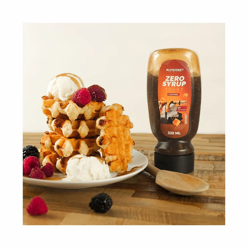 Superset Nutrition | Yummy Zero Syrup (320ml) | Sirops zéro calories | Sirops zéro calorie ultra gourmands - Caramel
