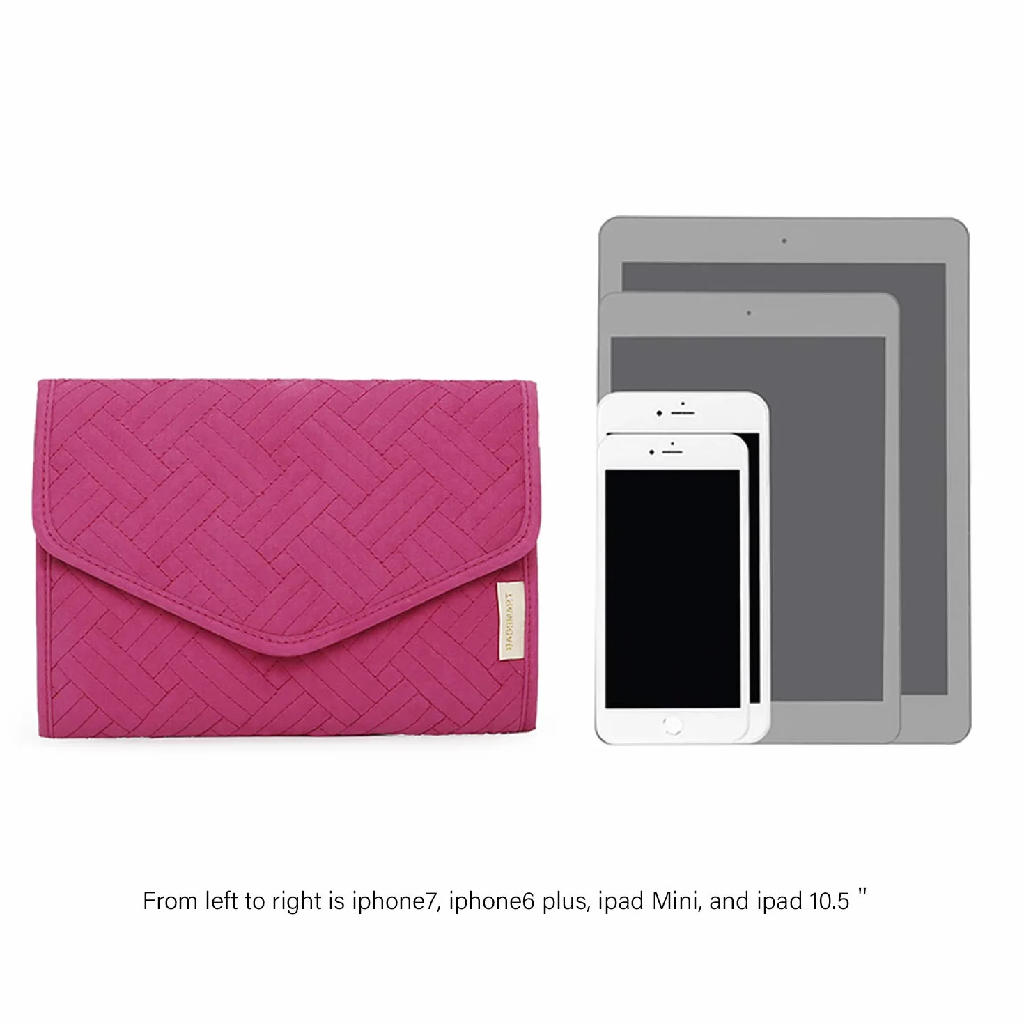 Bagsmart Trousse à Bijoux Voyage Sacoche Rangement Organisateur Rose