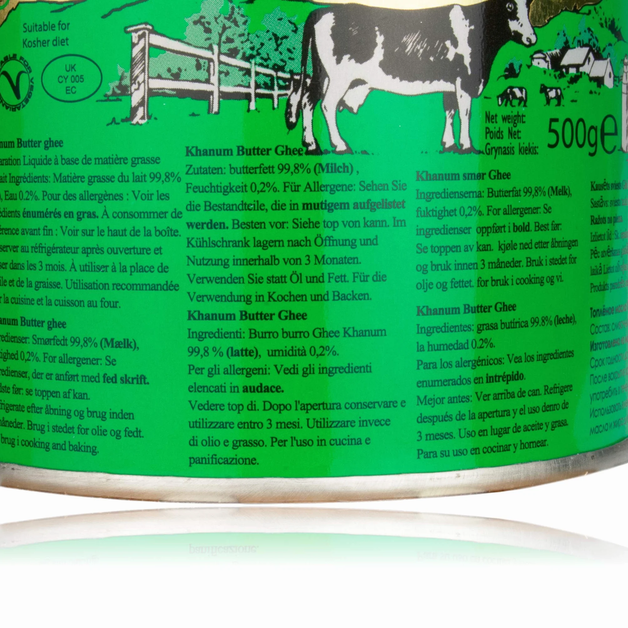 Khanum Ghee - Lot de 2 graisses pour beurre, 500 g