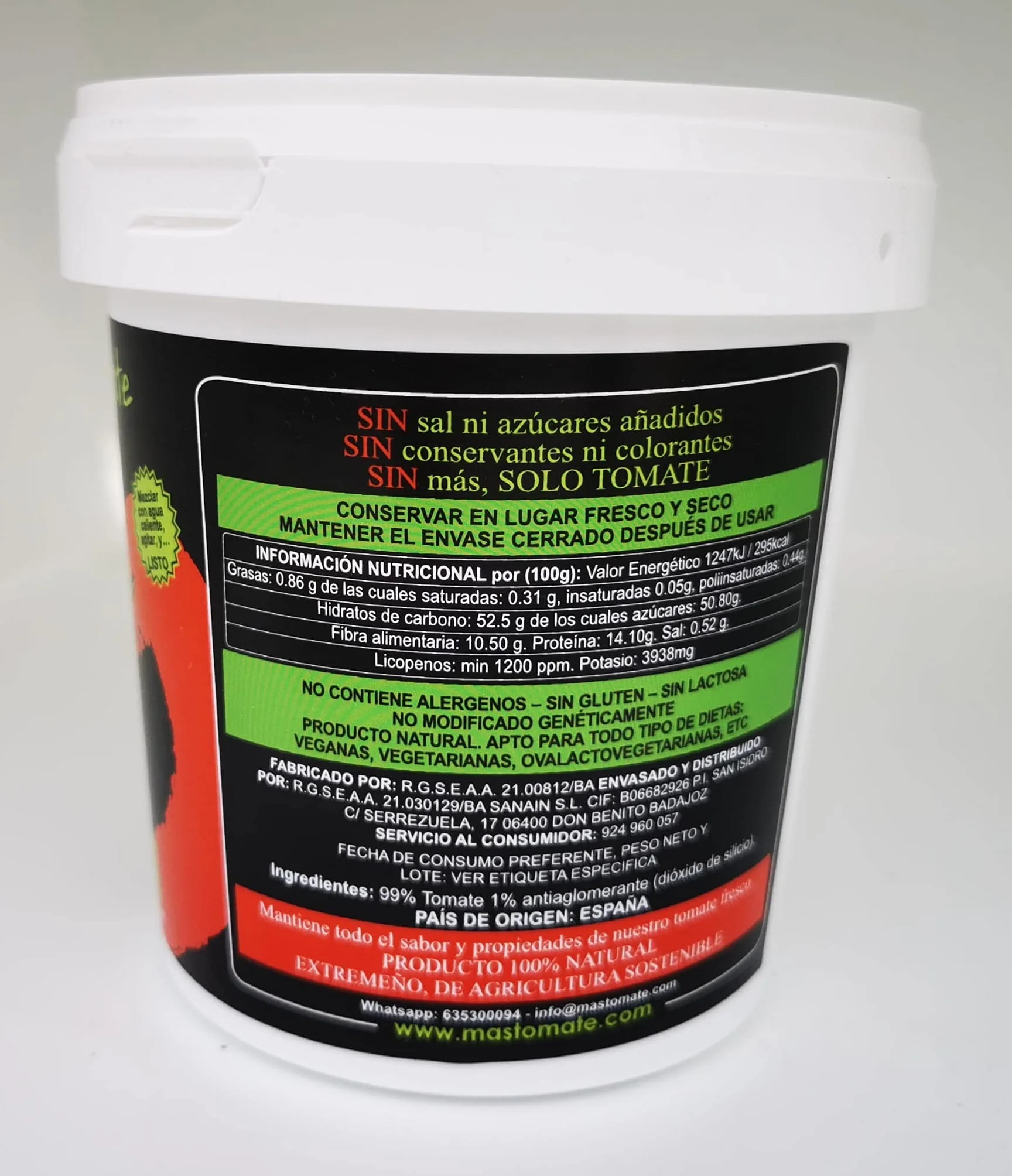 TOMATE DESHYDRATEE EN POUDRE BOITE 500g.