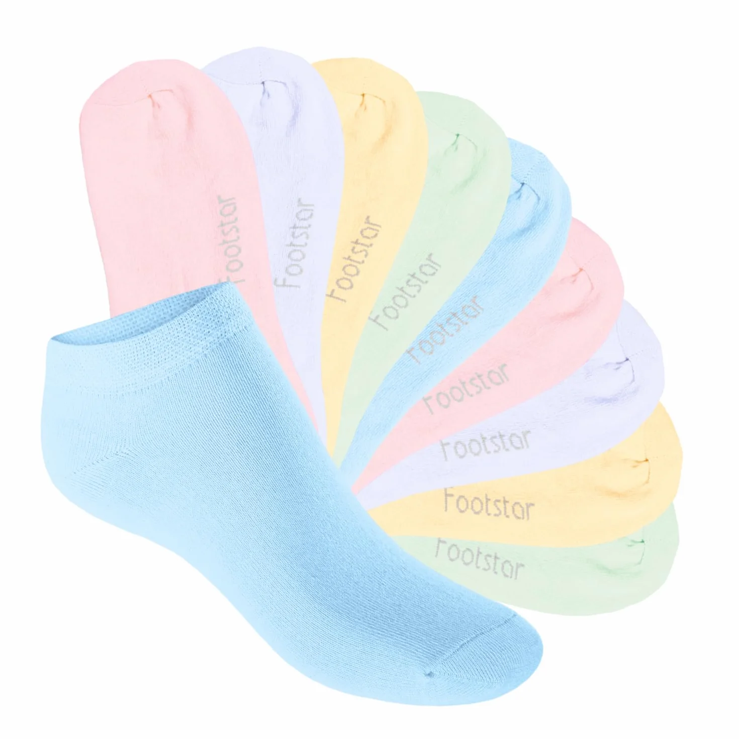 Footstar SNEAK-IT 10 Paires Chaussettes Courtes Enfants Socquettes