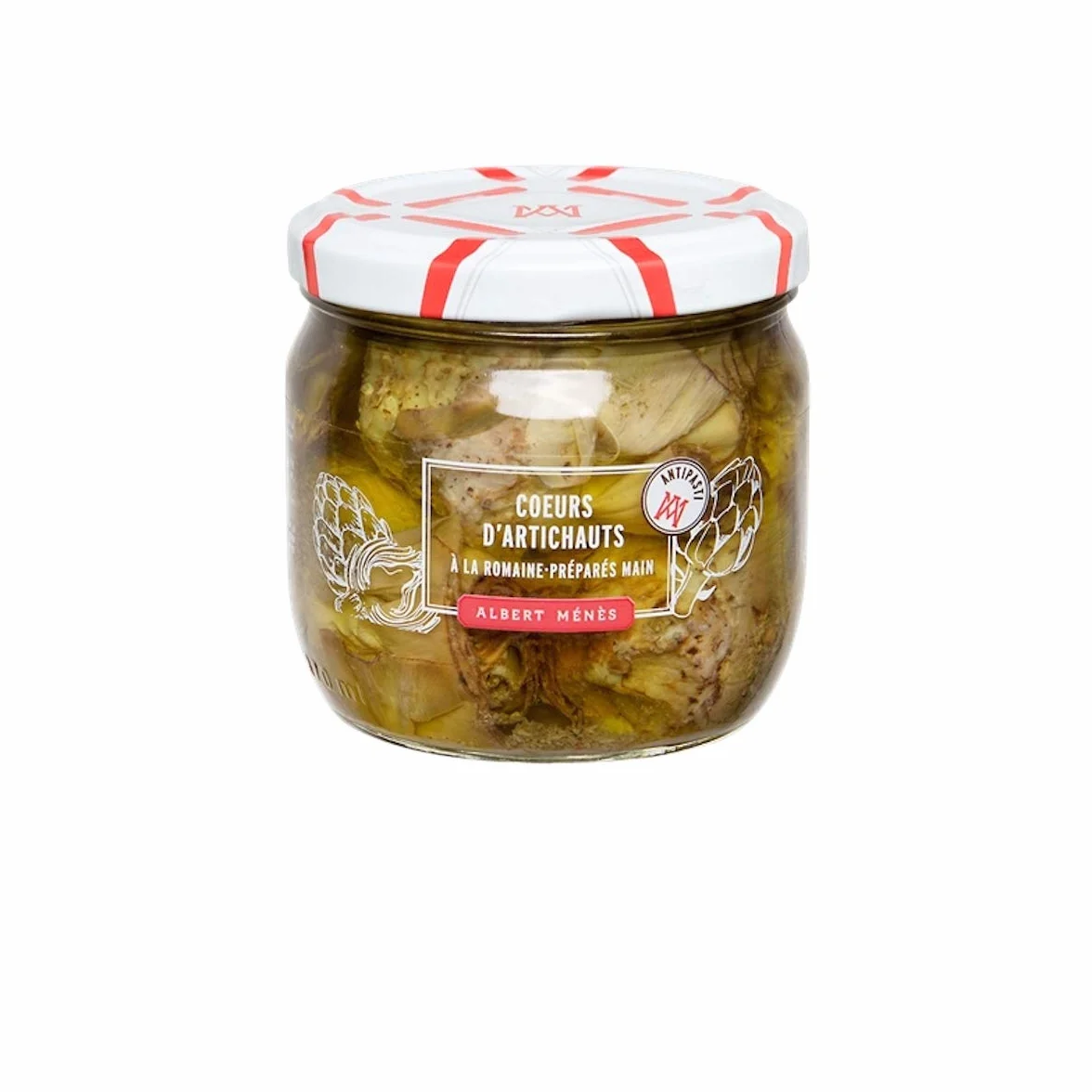 Albert Ménès - Les Légumes à l'Huile - Coeurs d'Artichauts à la Romaine 320 g