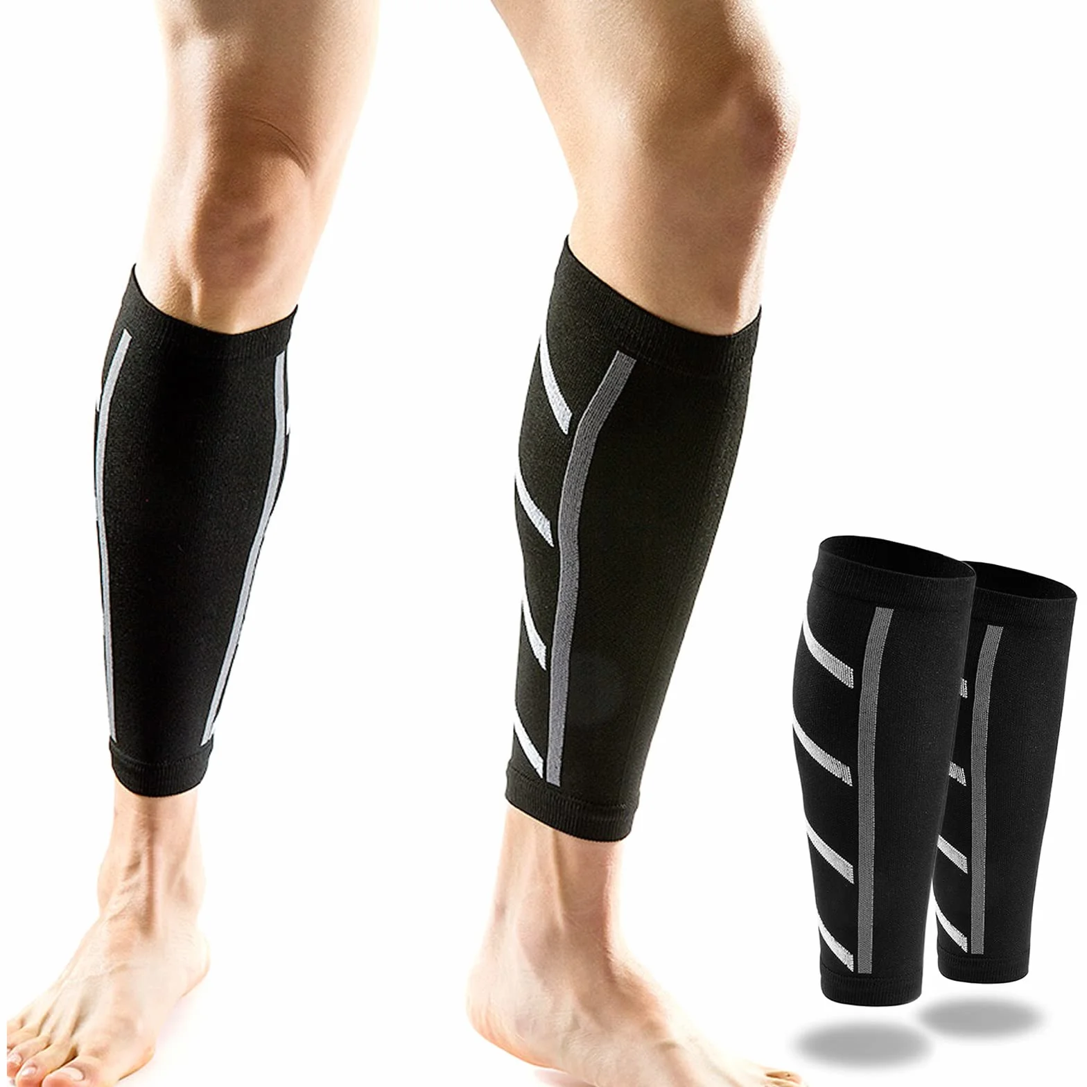 Chaussettes Contention Mollet Respirant Antidérapant Support Course Sport Randonnée Marathon