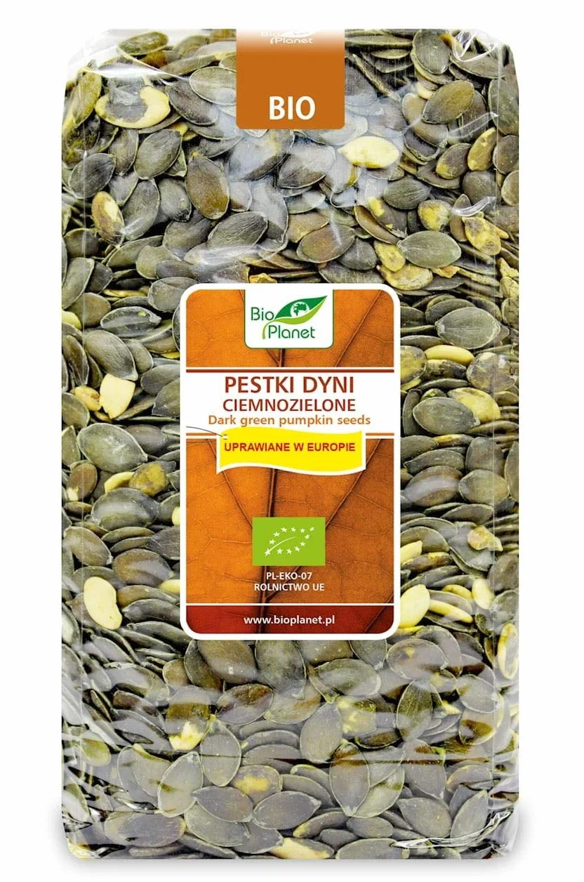 Graines de citrouille vert foncé (cultivées en Europe) BIO 1 kg - BIO PLANET