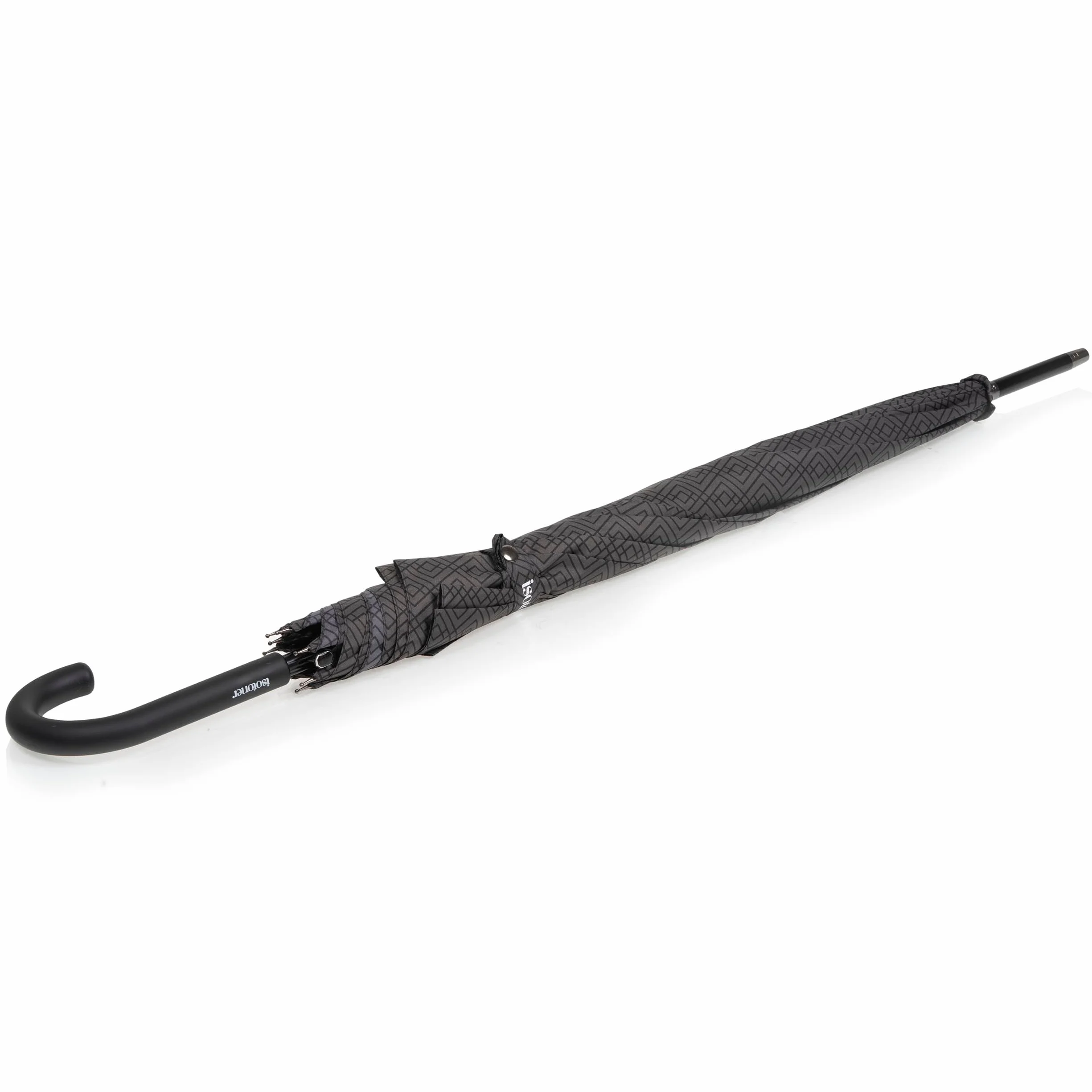 Isotoner Parapluie canne, dérperlant, solide, ouverture automatique