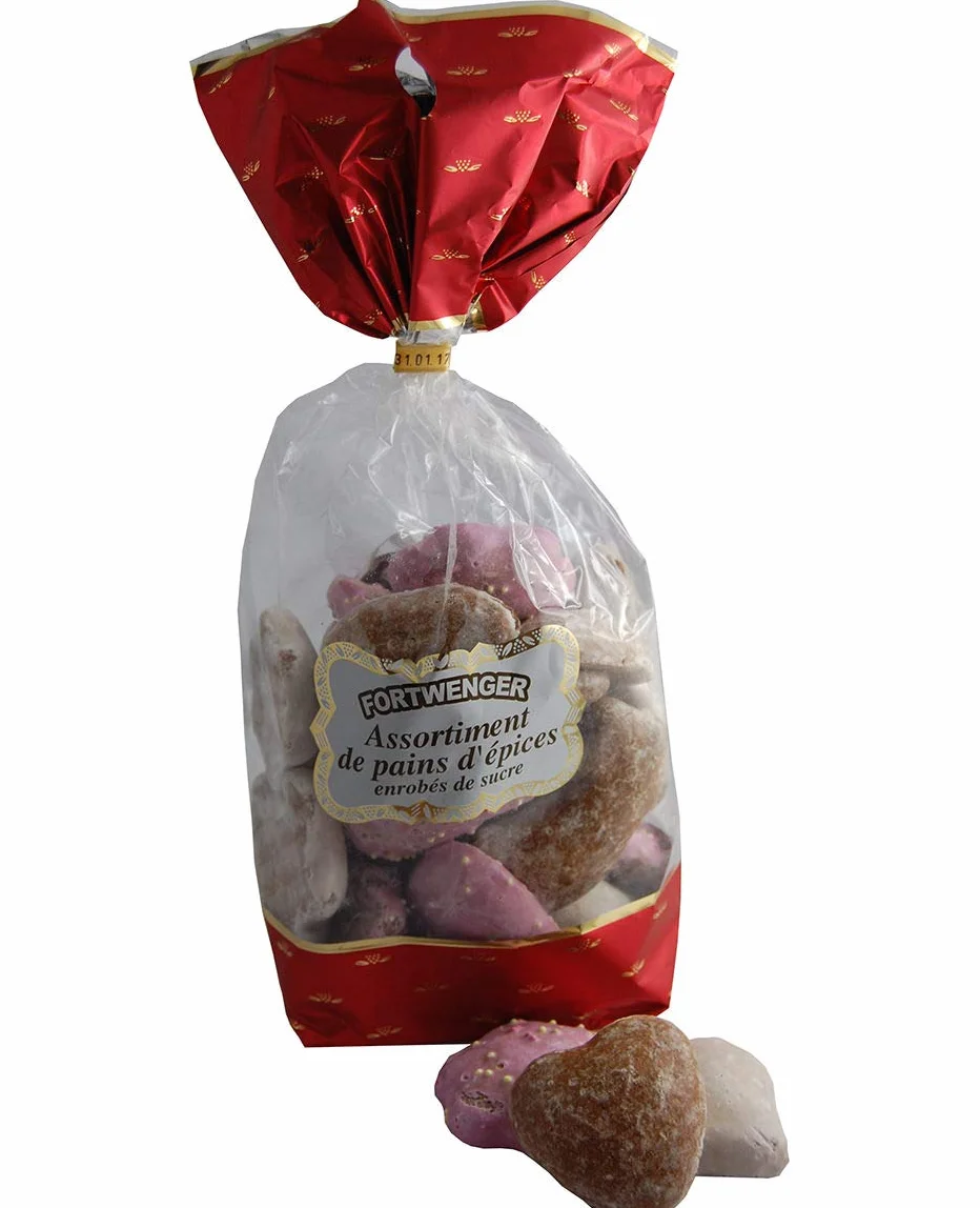 Assortiment de petits pains d'épices alsaciens glacés - Sachet de 250g