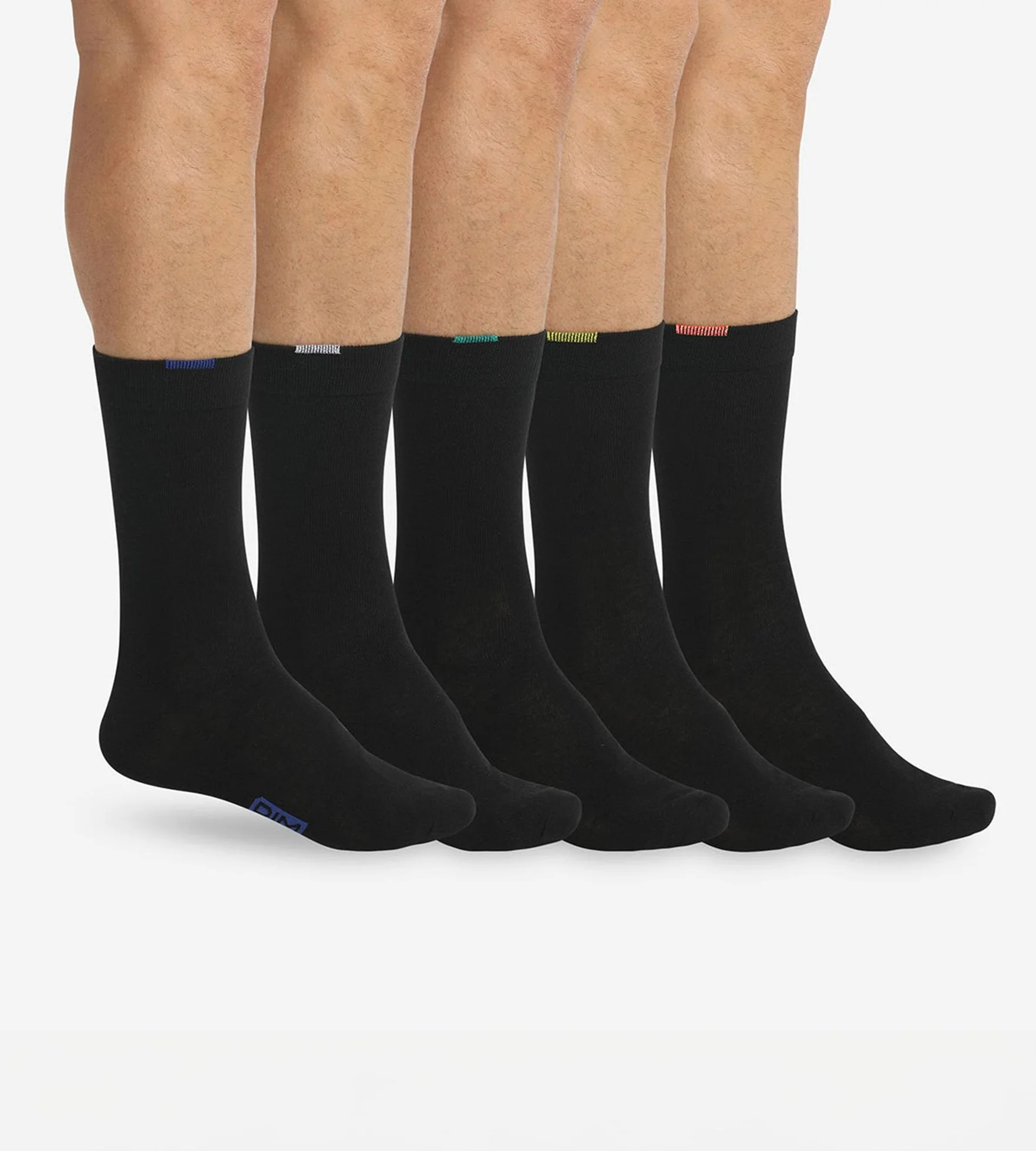 Chaussettes Ecodim x5 Homme Talons Pointes Renforcés Coton Doux Maille Fine