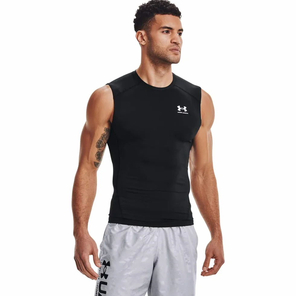 Under Armour Heatgear T-shirt de Compression Sans Manches Homme