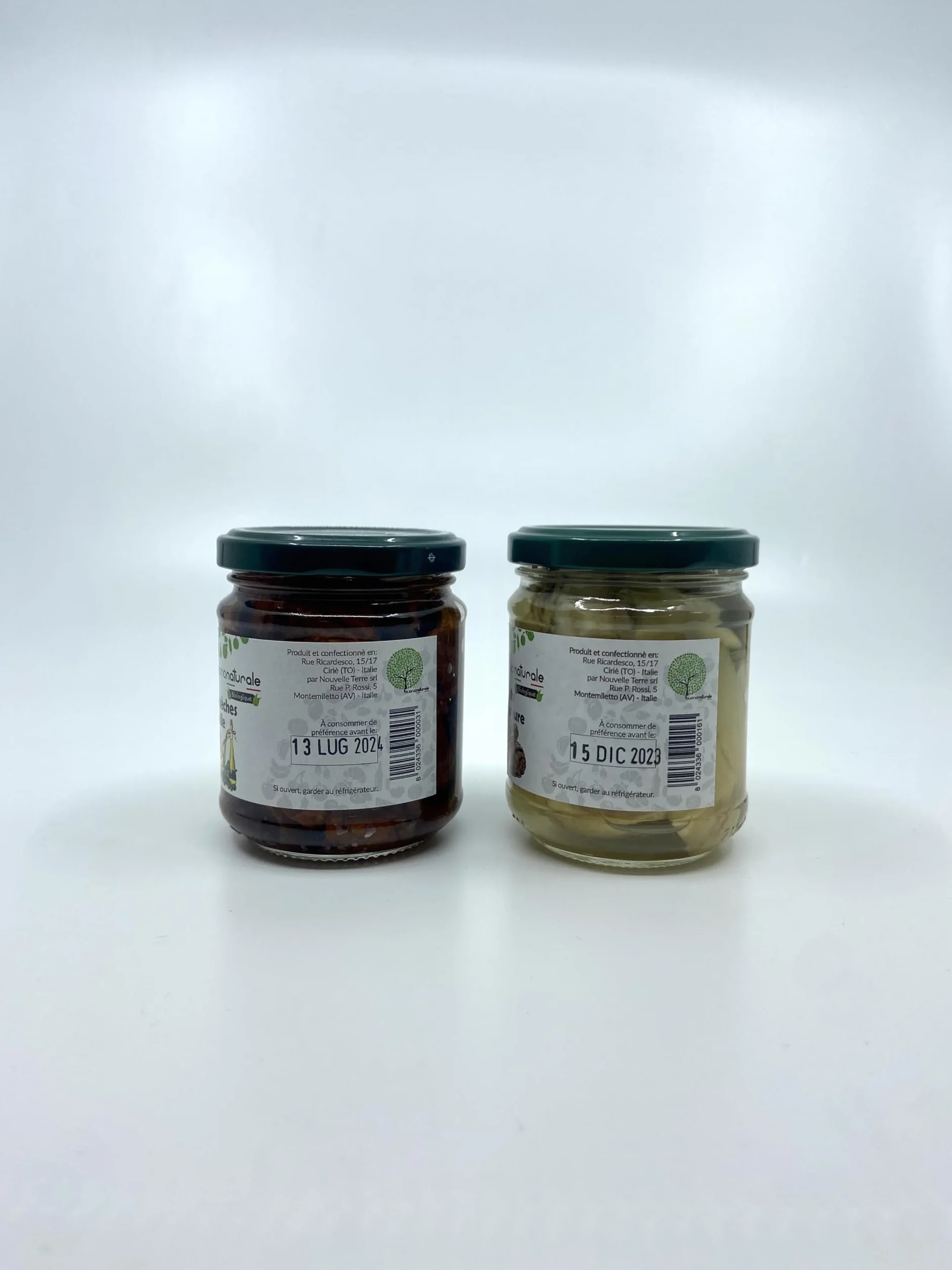 buononaturale Boîte aux artichauts et tomates BIO 1,11g — pack mixte de 3pcs Tomates séchées à l’huile BIO (3x170g) et 3pcs Artichauts dans le saumure BIO (3x200g)
