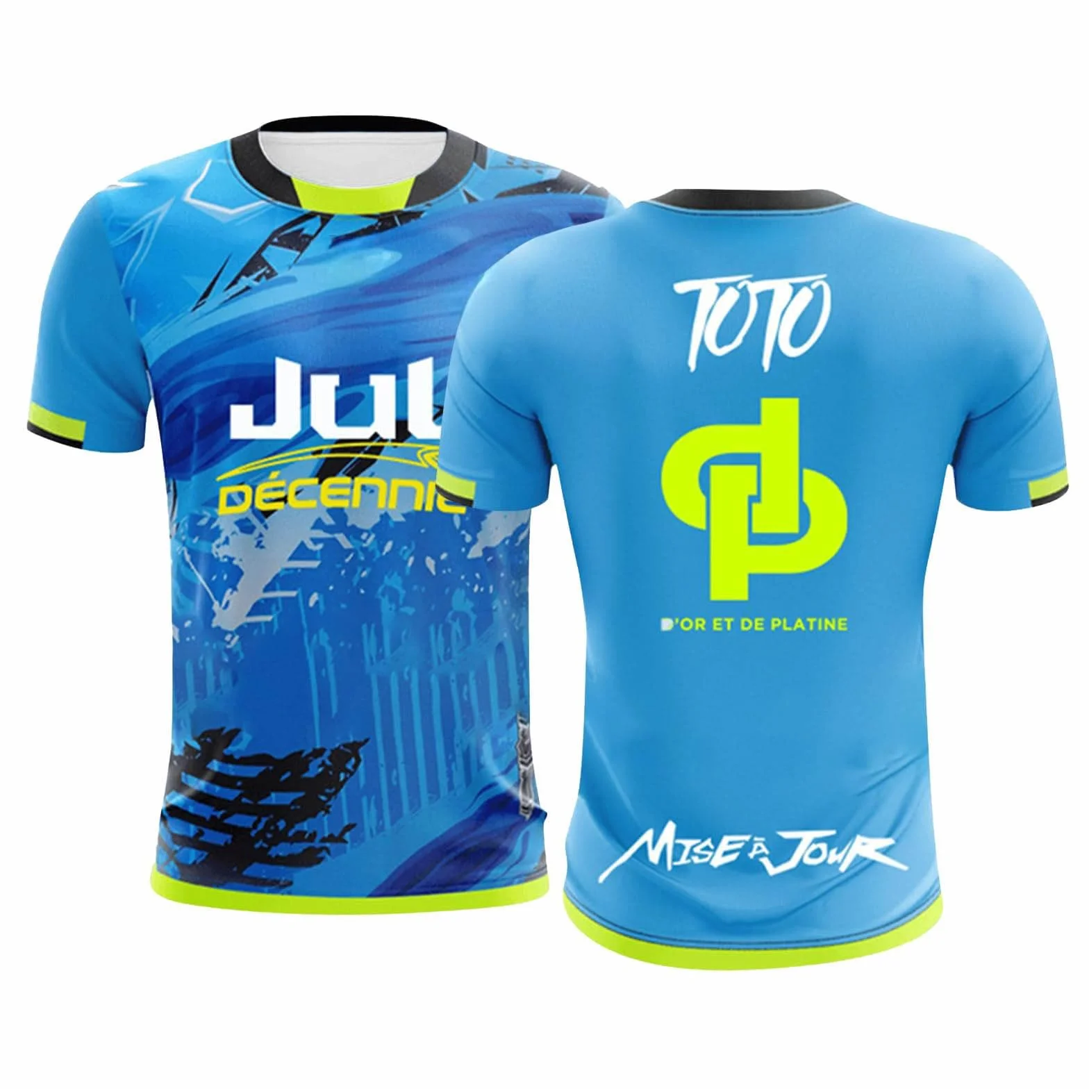 JUL Maillot de Foot T-Shirt Fan Musique Streetwear Impression 3D Haut d'Entraînement