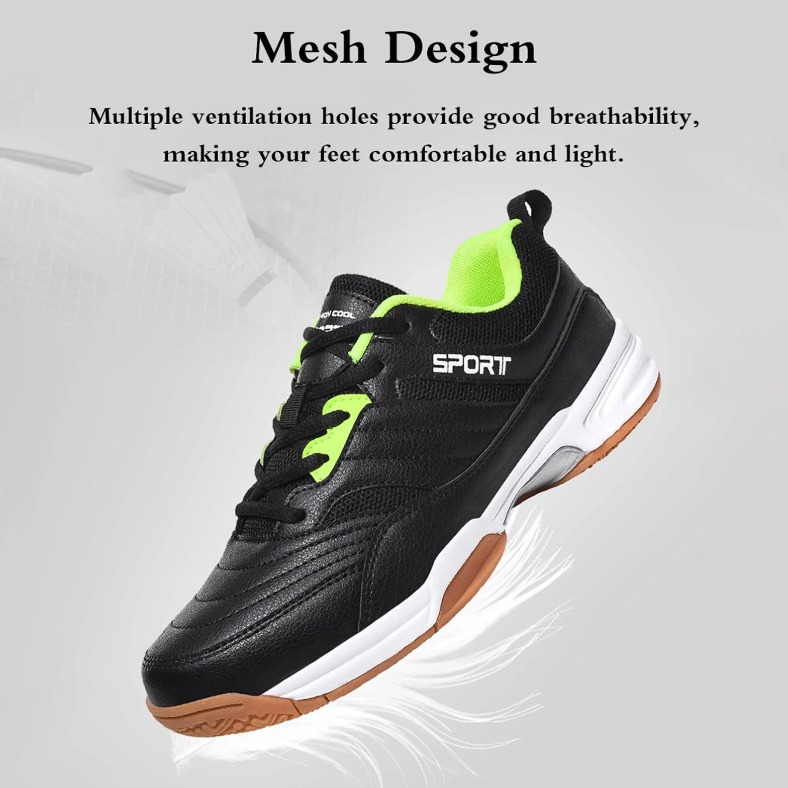 Chaussure de Sport Badminton Baskets Tennis de Table Chaussures Pingpong Sneakers Volleyball Confortable Non Slip Respirant Léger