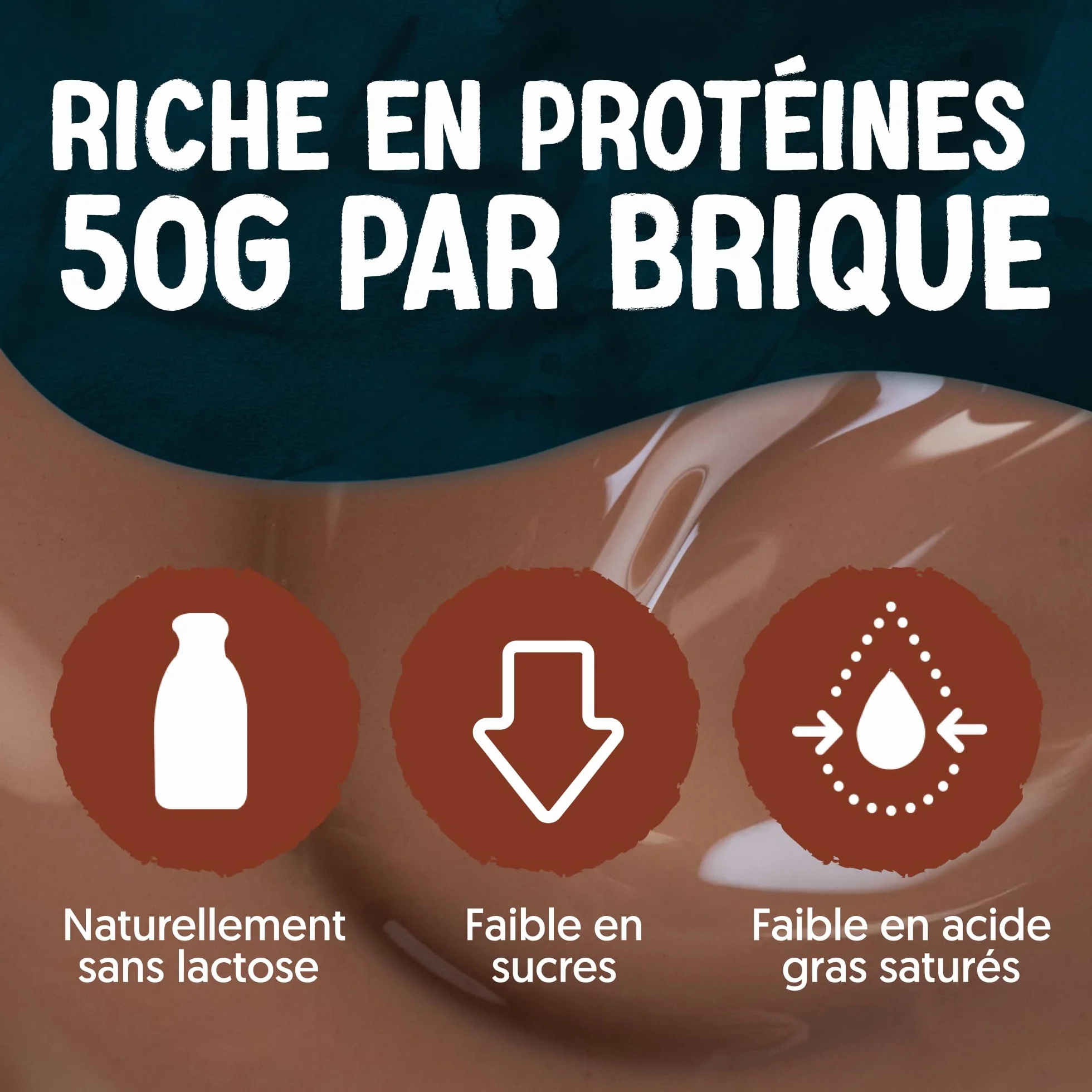 Alpro - Boisson végétale - Soja protéine goût chocolat- 1L- Lot de 8x1L