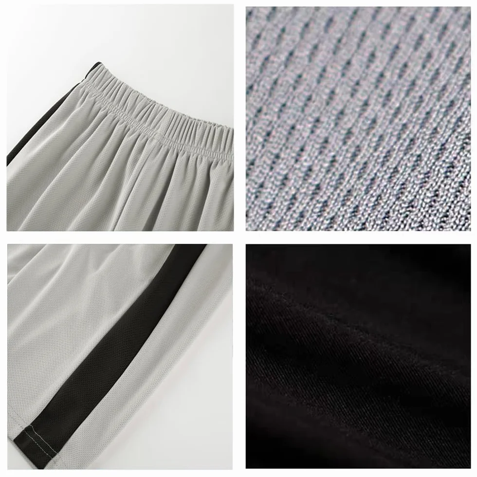 FedMois Shorts de Sport Garçon Lot de 3 pour Jogging Entraînement