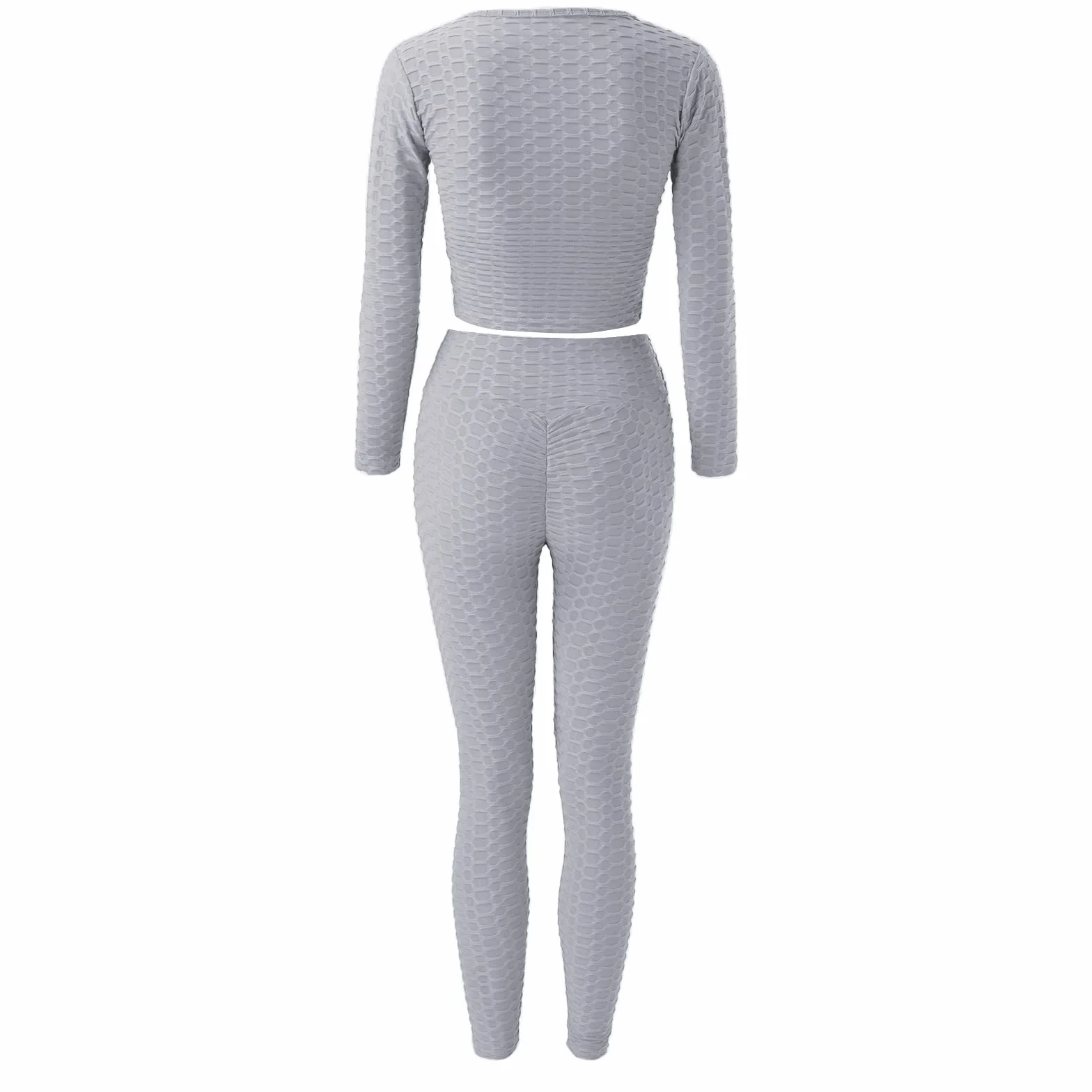 Ensemble 2 Pièces Survêtement Sans Couture Haut Ventre Nu Leggings D'entraînement Vêtements de Sport Short de Basketball