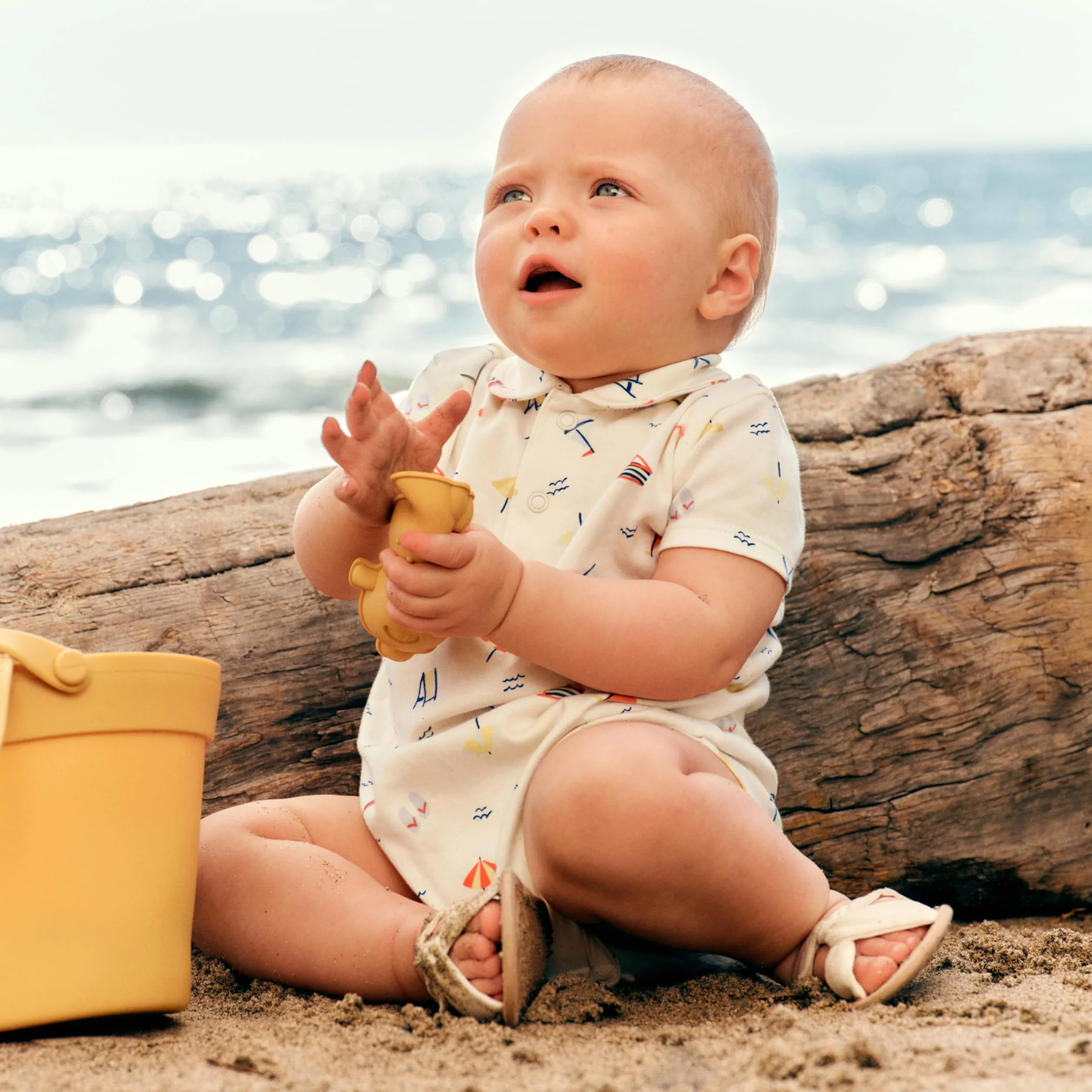 Amazon Essentials x Sofia Grainge Barboteuse à Manches Courtes Bébé Garçon Lot de 2