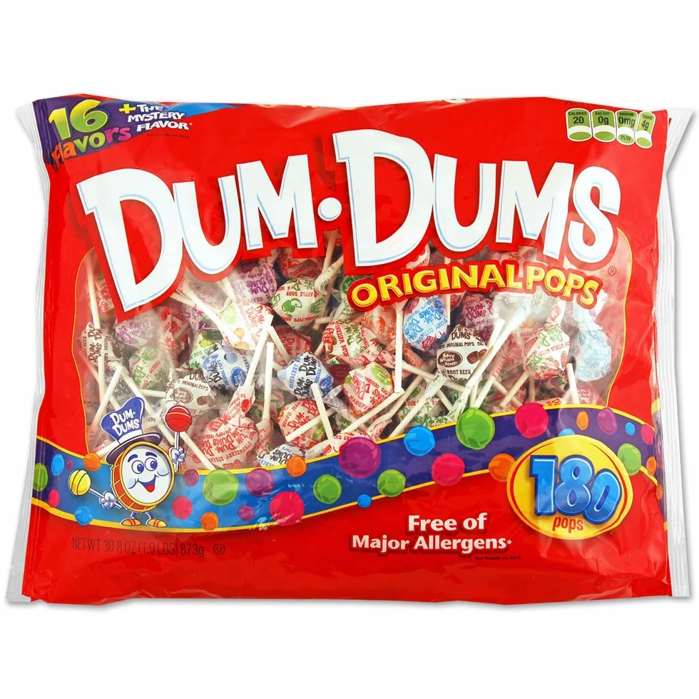 Dum Dums Pops originaux 873 g - 180 carats
