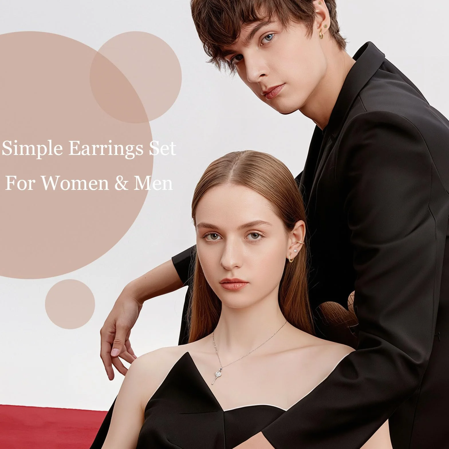 Boucles d'Oreilles Acier Inoxydable 9 Paires Femmes Creoles Clous Hypoallergéniques Cartilage Helix