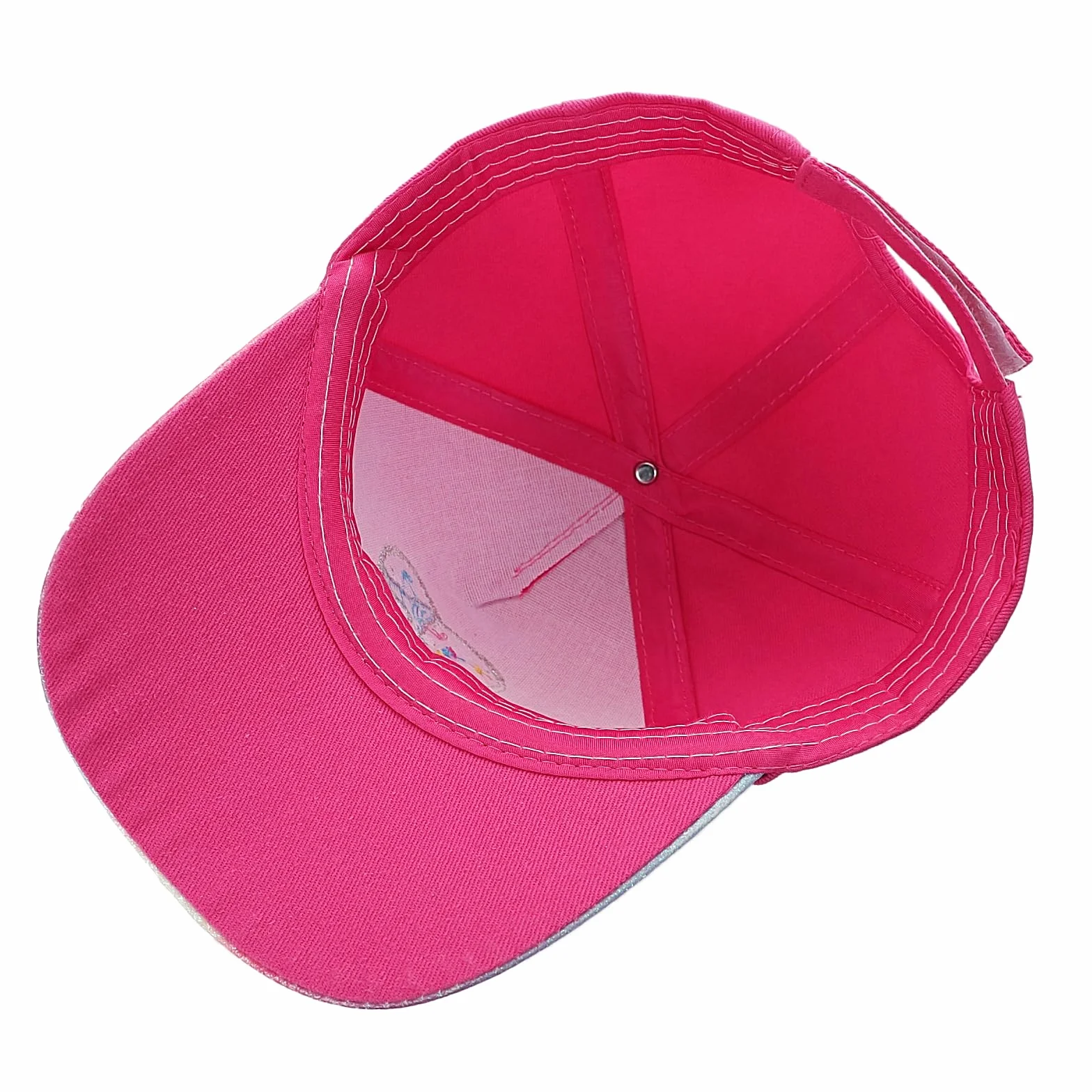 Casquette de baseball pour fille paillettes queue de cheval motif cœur réglable été 2-6 ans