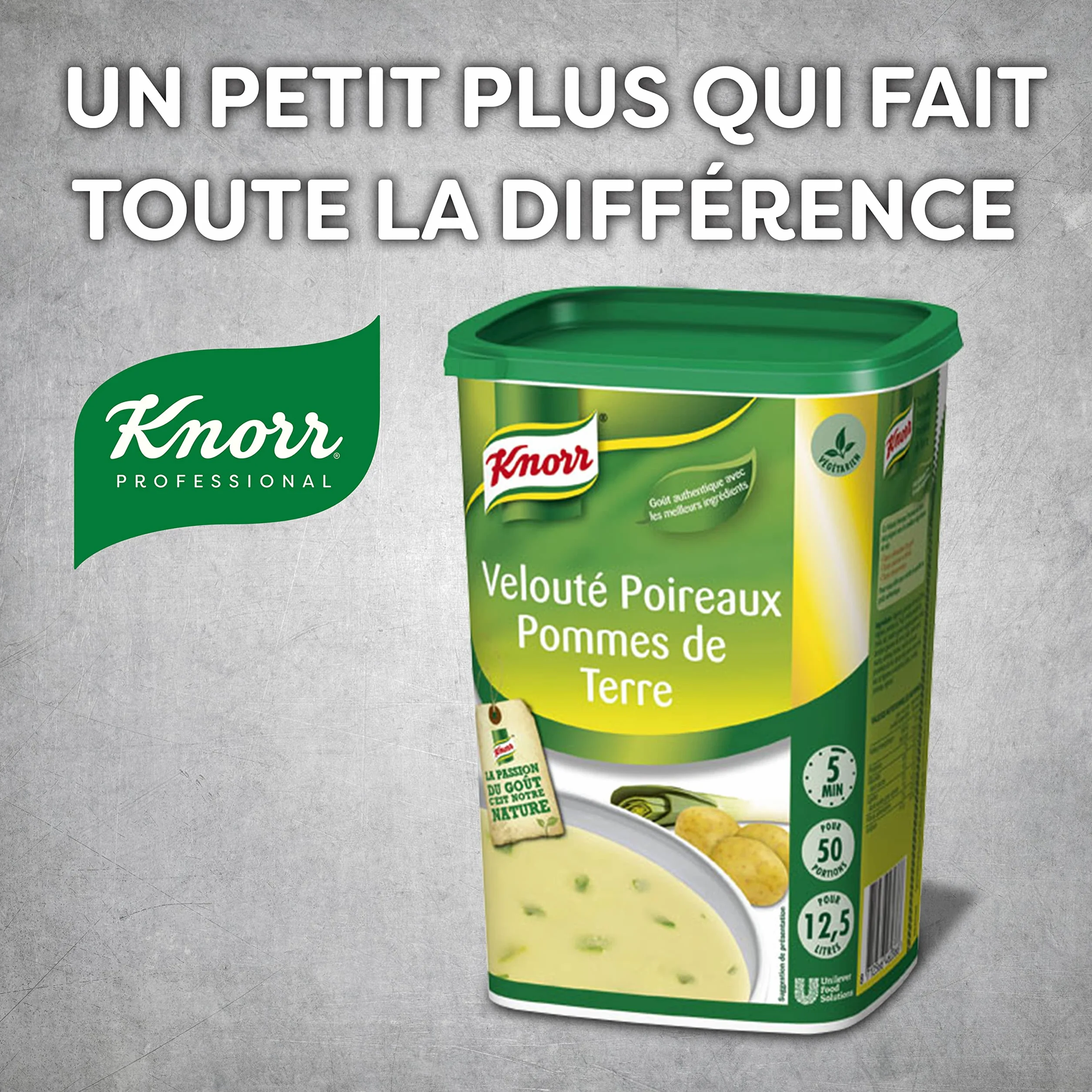 Knorr Professional Knorr Velouté Poireaux & Pomme de Terre 815g 50 portions (Lot de 2)