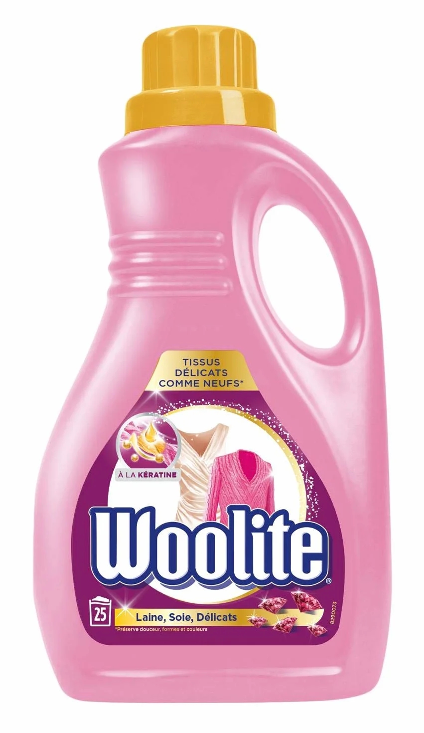 WOOLITE Lot de 5 Lessives Liquide Laine et Soie - 1,5L