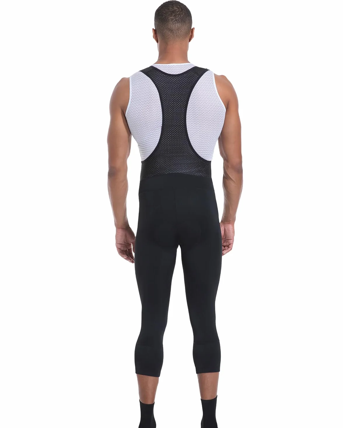 Cuissard à Bretelles Homme 3/4 Rembourré 4D Cyclisme Vélo Route VTT