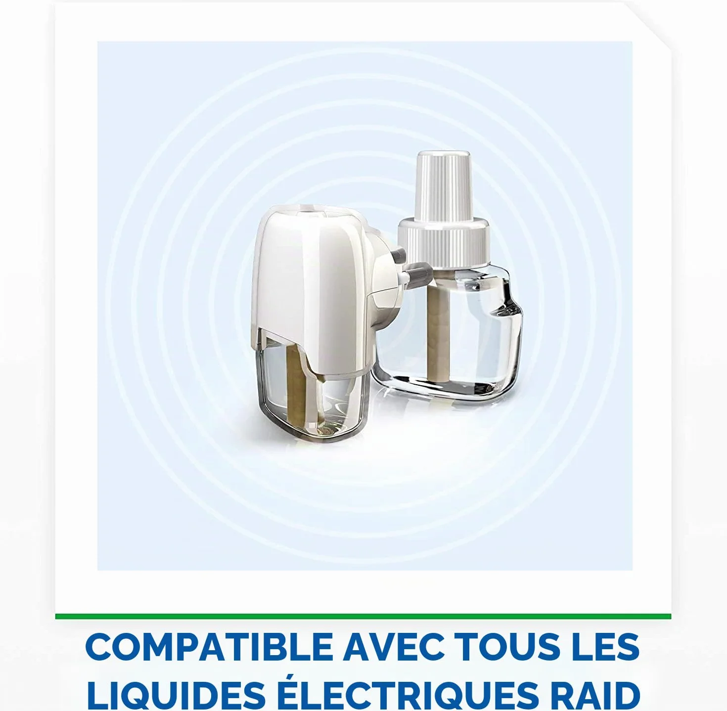 Raid - Recharge pour diffuseur électrique anti-moustiques communs et tigre, 3 x 45 nuits (Pack de 3 recharges, 135 nuits)