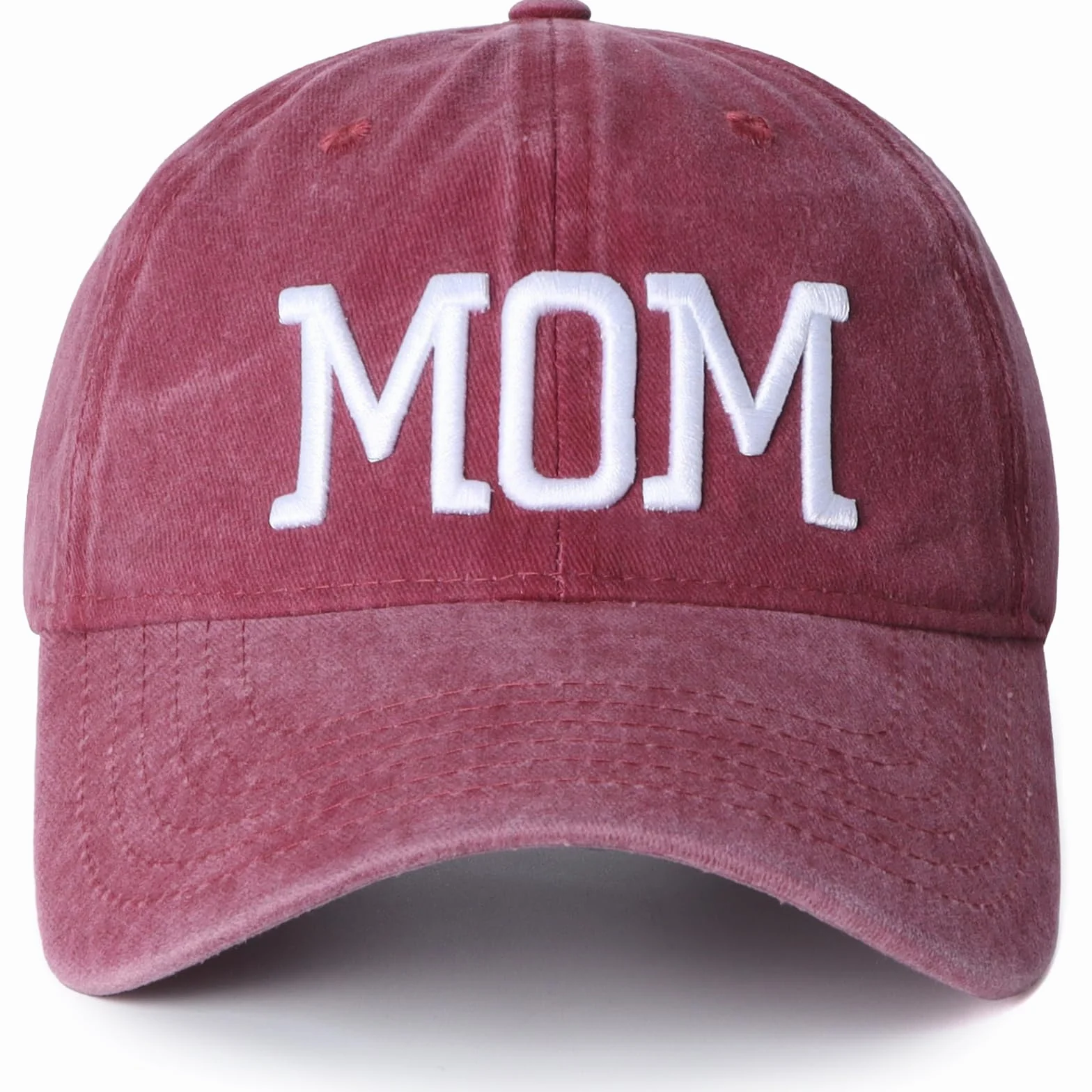 Lot de 2 casquettes de baseball brodées réglables pour maman et papa, cadeau classique