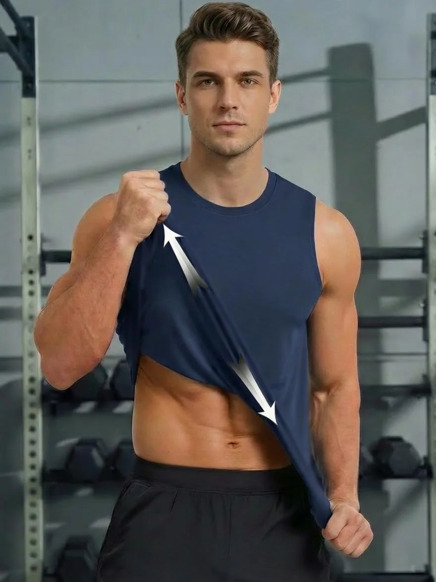 MAGCOMSEN Débardeur Homme Sport Anti UV Séchage Rapide Respirant Muscle Gym Gilets