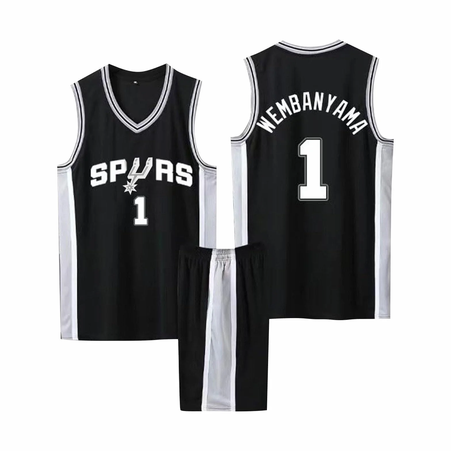 Maillot Basket Enfant Adulte 2025 2 Pièces Set Tenue Basket Homme Ensemble Maillots Basketball Jersey Équipement d'entraînement Gilet Basket+Shorts