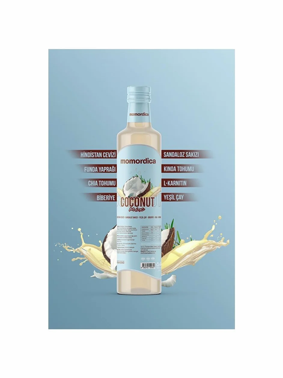 Momordica Coconut Mix – Boisson Naturelle 250 ml | Superfood à la Noix de Coco, Thé Vert, Chia & Quinoa