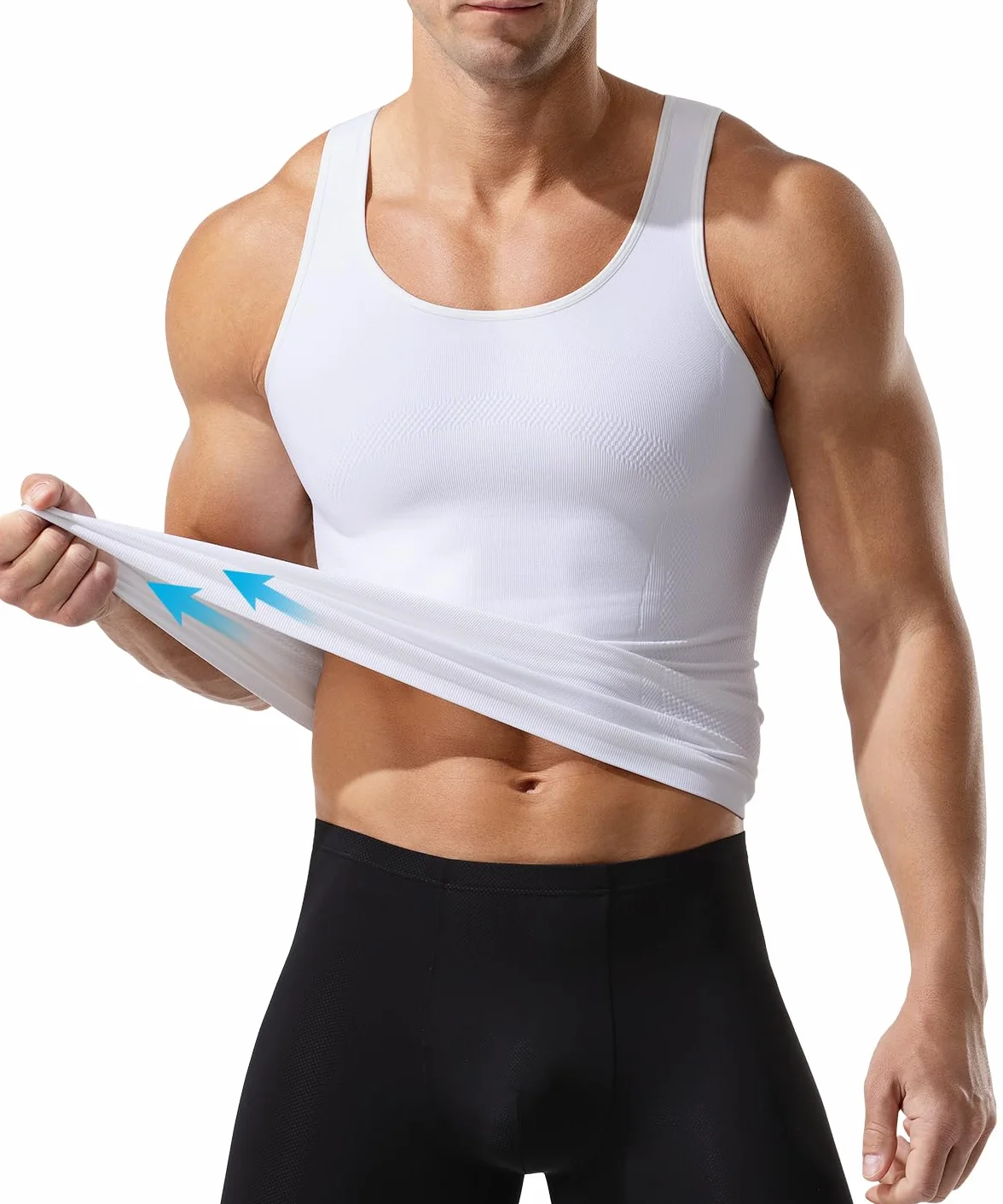 Casey Kevin Débardeur de Compression Homme Gainant Tee Shirt Minceur Ventre Plat Body Shaper
