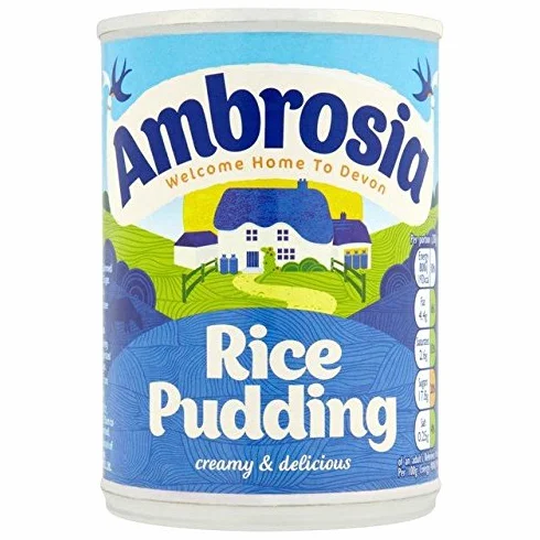 Ambrosia - Riz au lait du Devon - lot de 2 boîtes de 400 g
