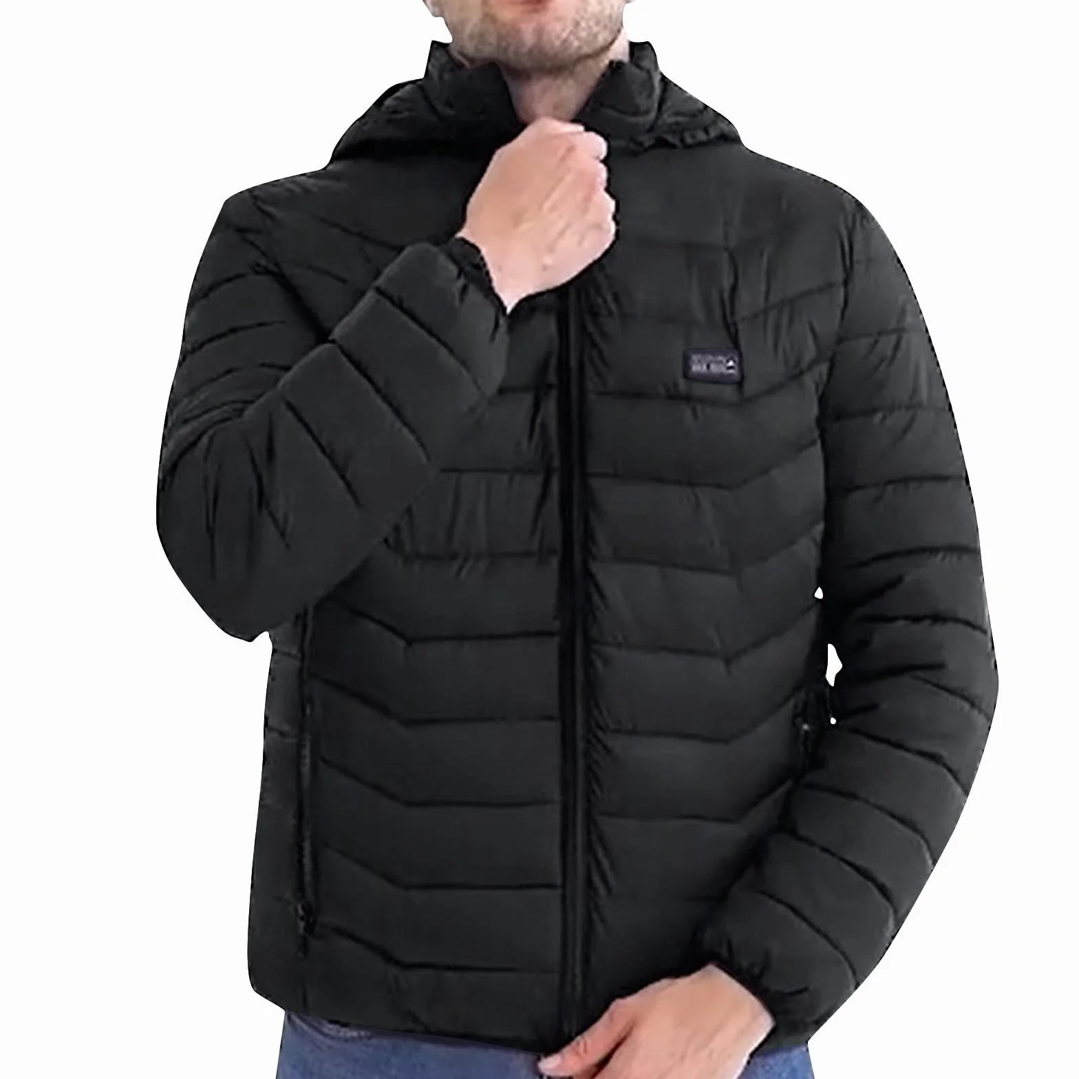 Veste Chauffante Électrique USB Homme Femme 8 Zones 3 Niveaux Chauffage Hiver Moto Chasse Randonnée Ski