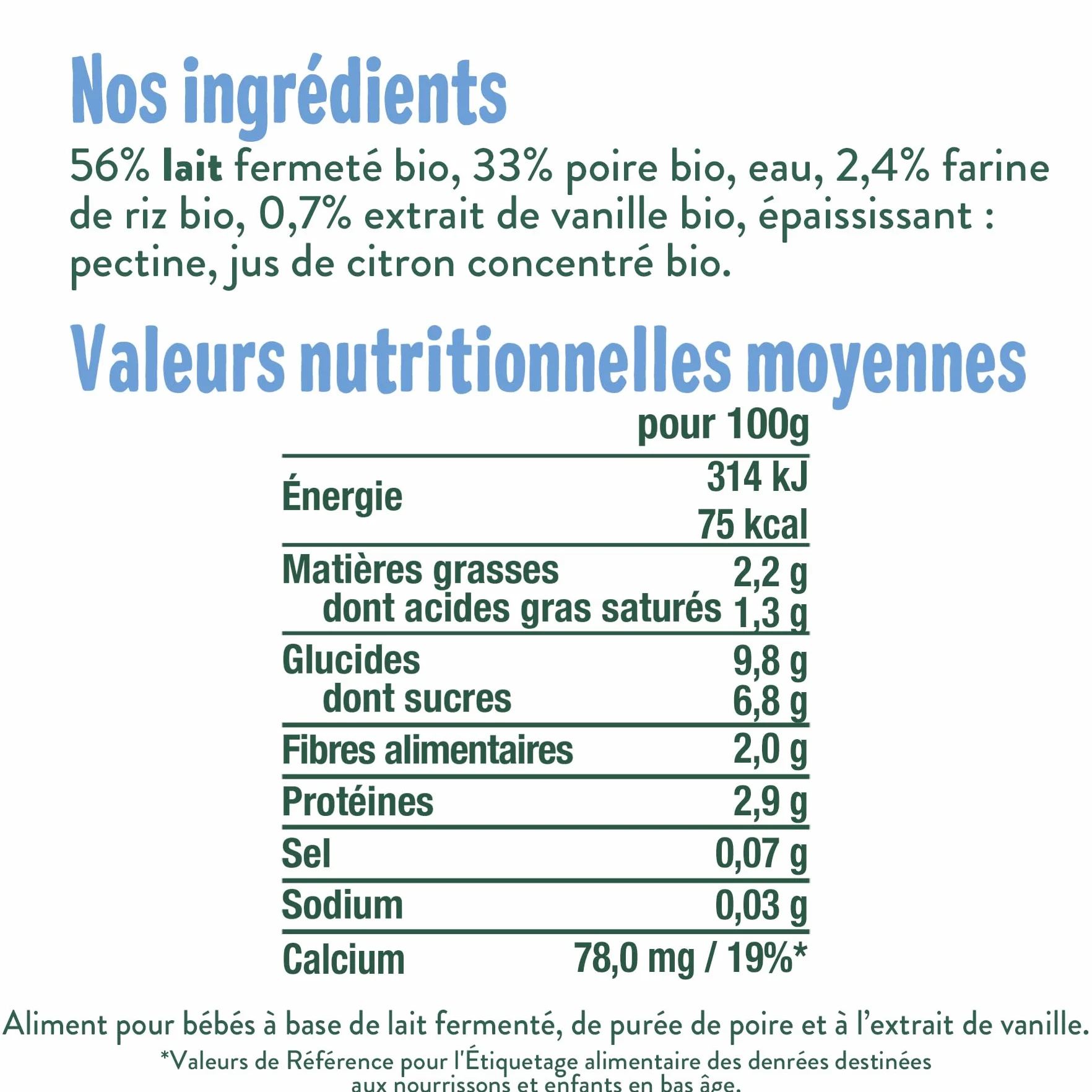 GOOD GOÛT Brassé Au Lait De Vache Dessert Bébé Dès 6 Mois Poire Vanille Sans Sucres Ajoutés Format Nomade 10x90g
