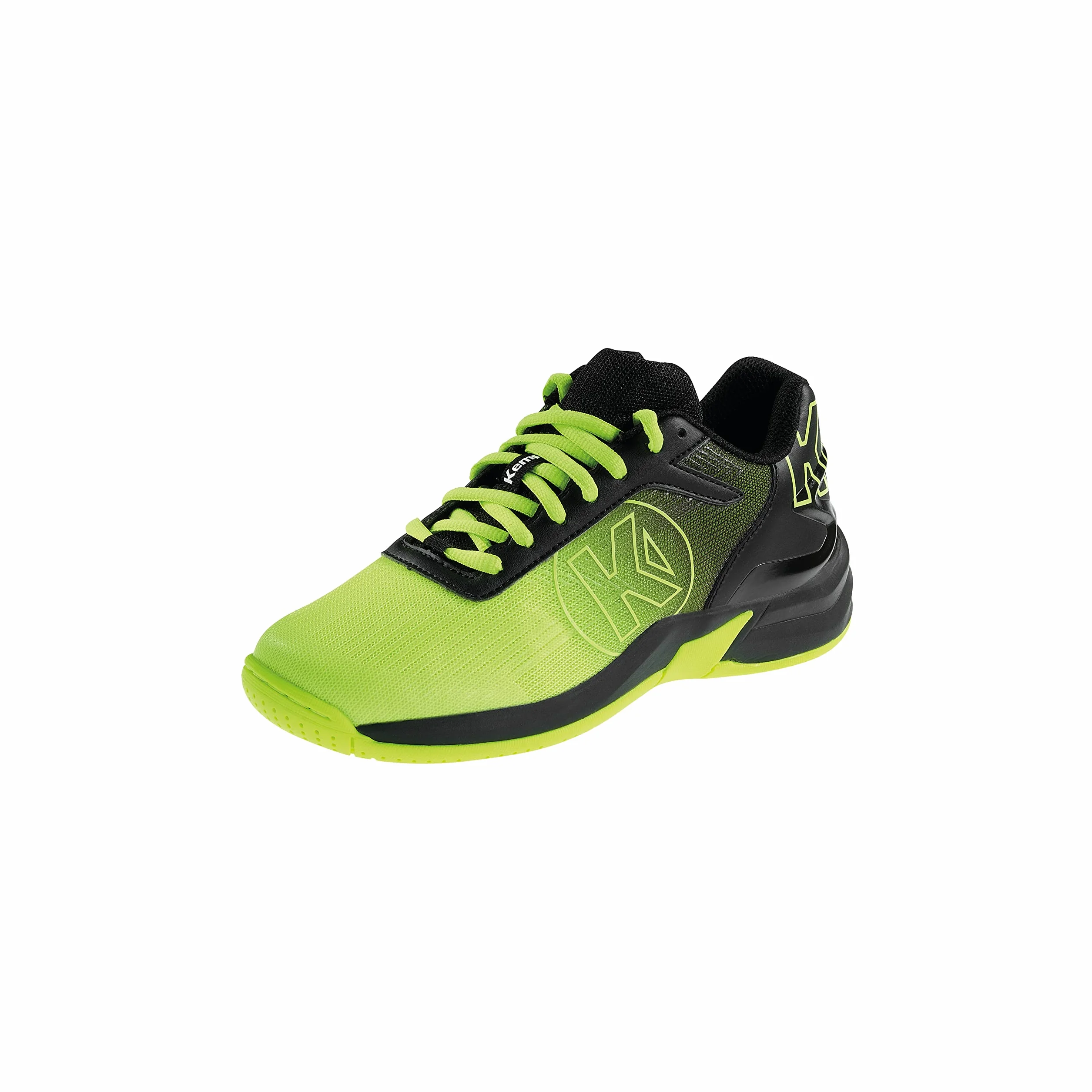 Kempa Attack 2.0 Junior Baskets Basses de Course Handball Chaussures de Sport Jaune Fluo Noir Taille 34 EU