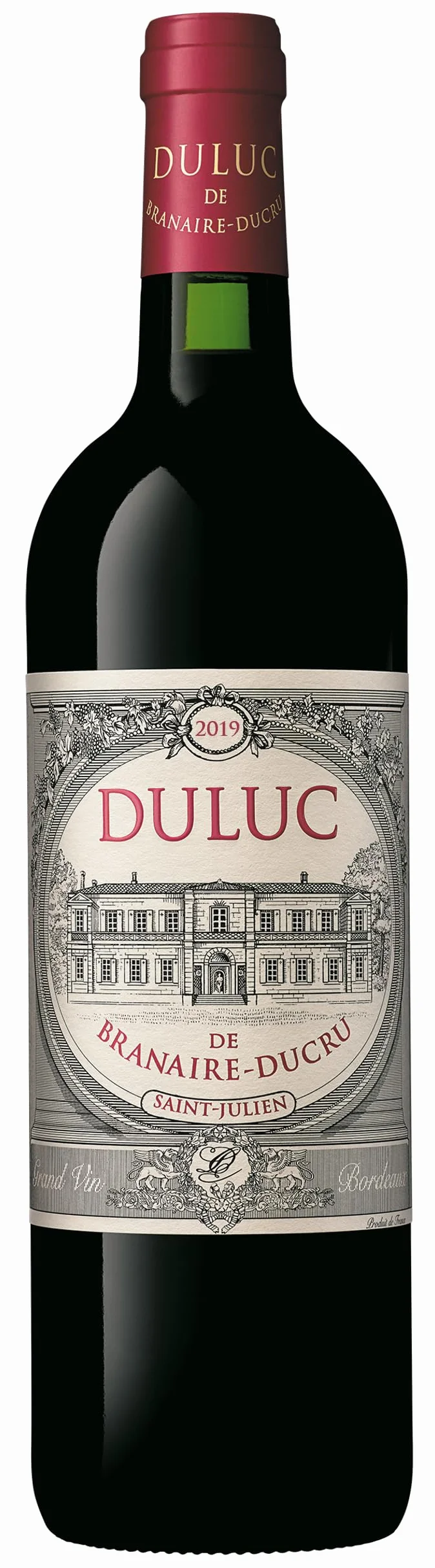 Duluc de Branaire-Ducru - AOP Saint-Julien - Vin Rouge - Millésime 2019-1 bouteille x 75cl