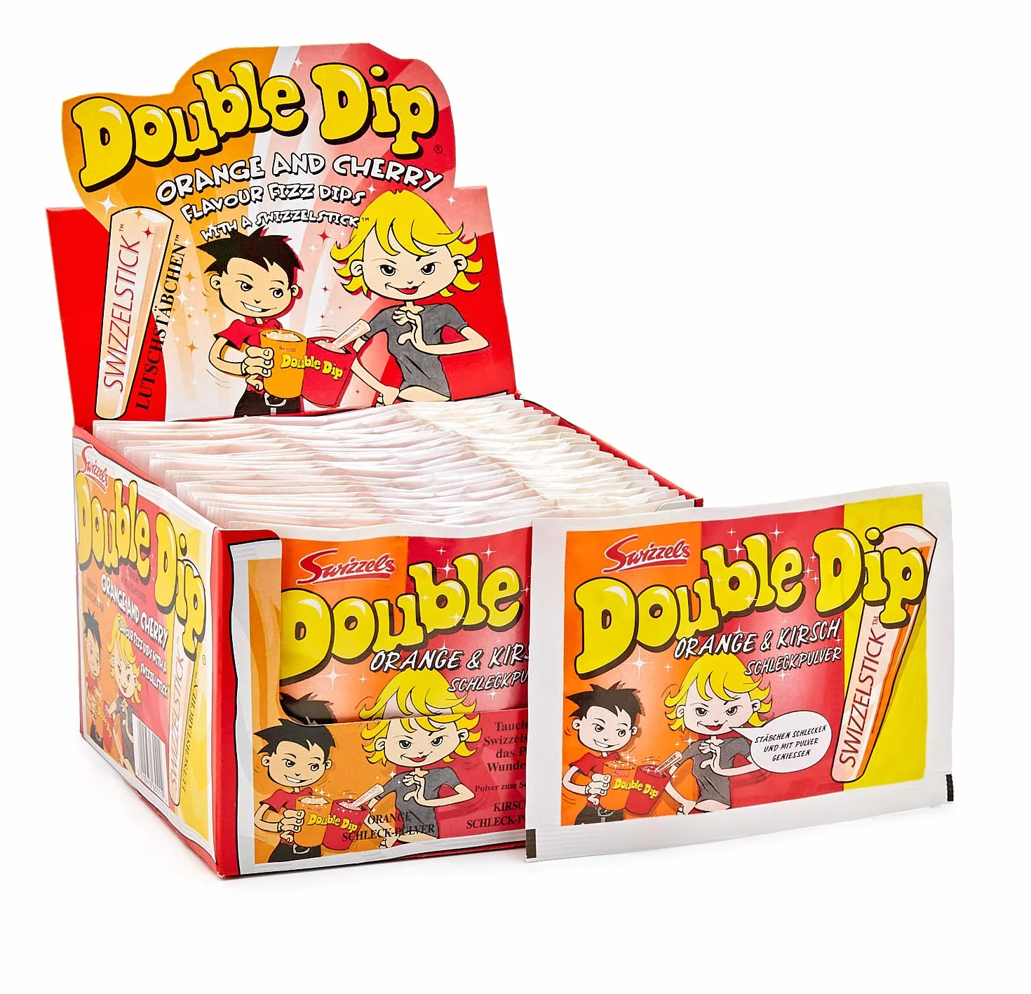 DOK Double DIP schleckpu Lver, Lot de 24 (24 x 18 g Paquet)