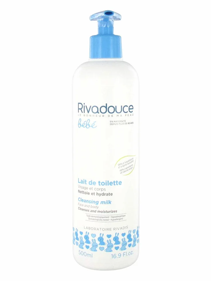 Rivadouce Bébé Lait de Toilette 500 ml