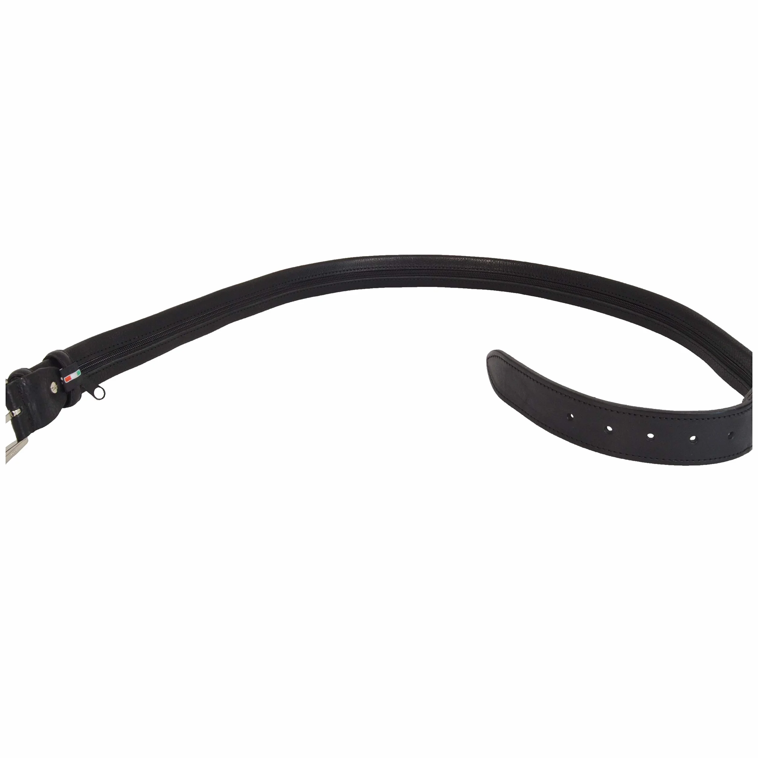 Conte Massimo Ceinture Porte-argent de Voyage en Cuir Véritable avec Poche Tactique