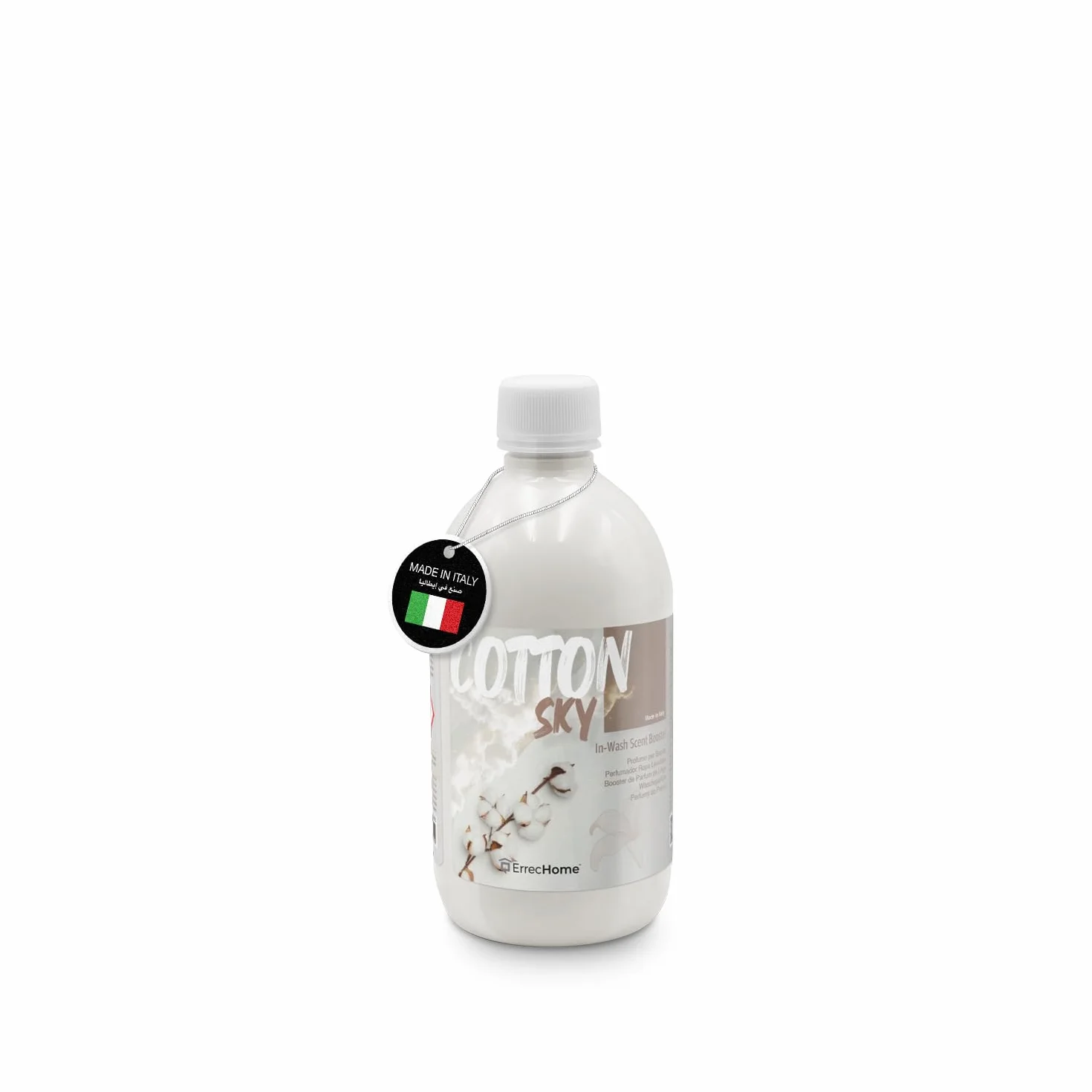 ErrecHome Cotton Sky Parfum de Linge Machine à Laver 500 ml - Parfum de Haute Parfumerie Longue Durée