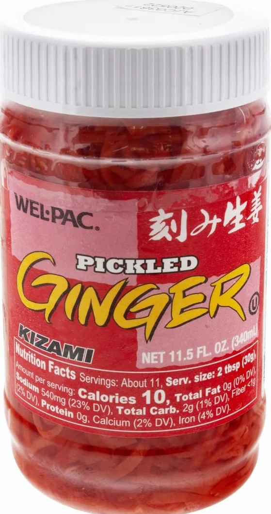 Wel Pac gingembre mariné (kizami Beni Shouga / Shoga) 340g
